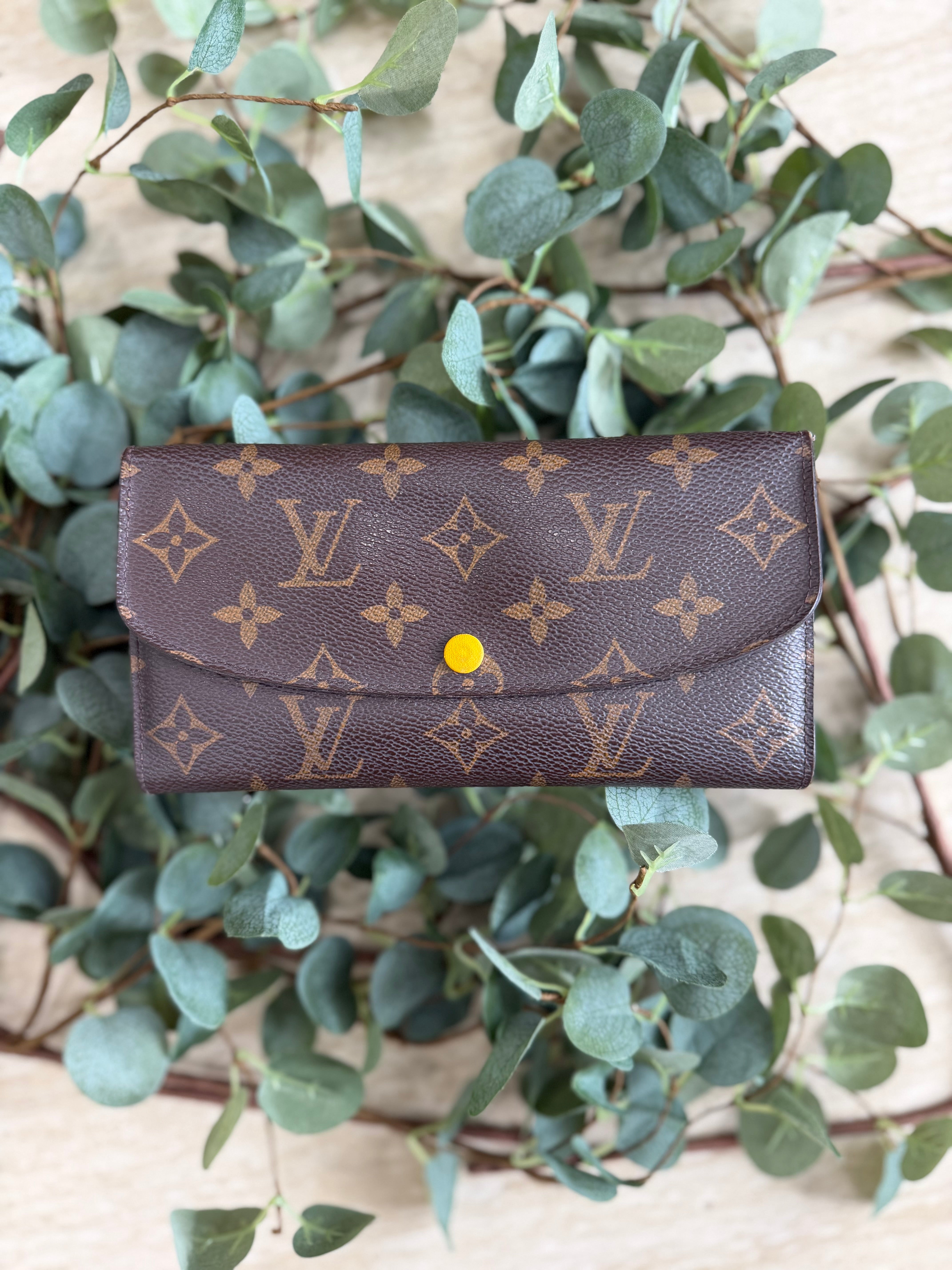 Louis Vuitton Monogram & Yellow Emilie Wallet