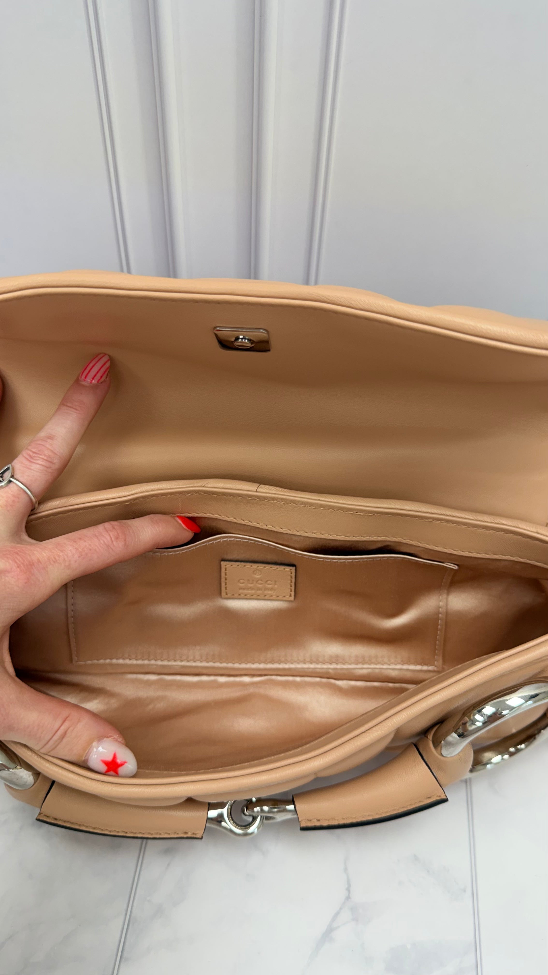 *DONS DROP* Gucci Pink Leather Horsebit Clutch Shoulder Bag