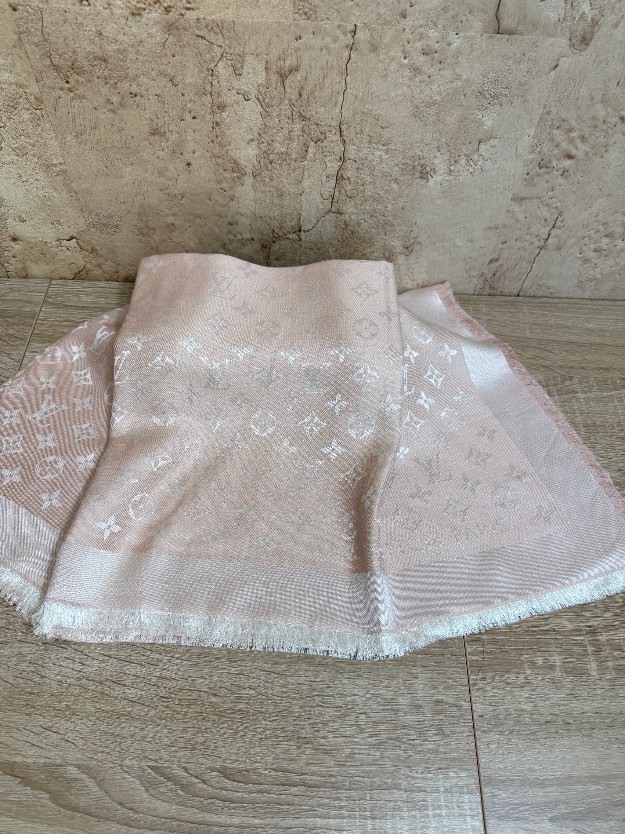 BRAND NEW- Louis Vuitton Light Pink Shawl/Scarf