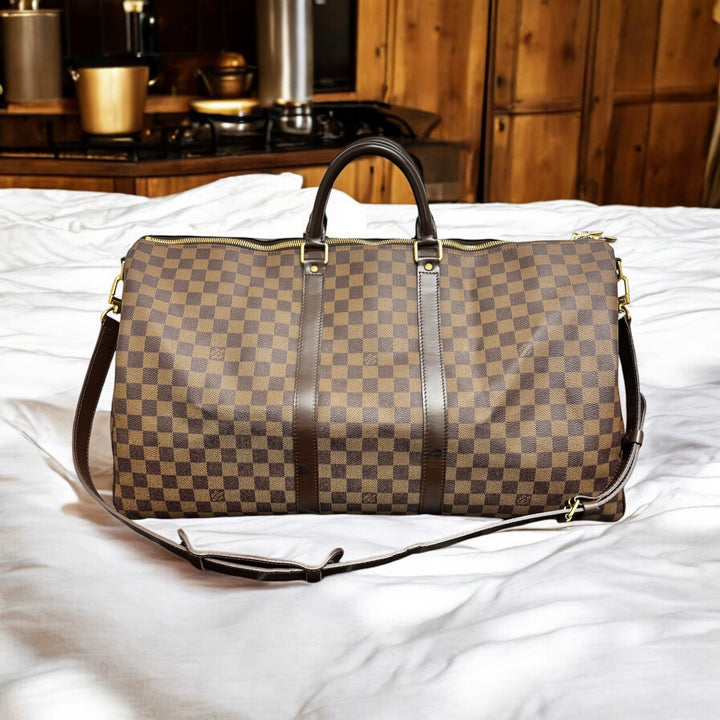 Louis Vuitton Damier Ebene Keepall 55 Bandouliere