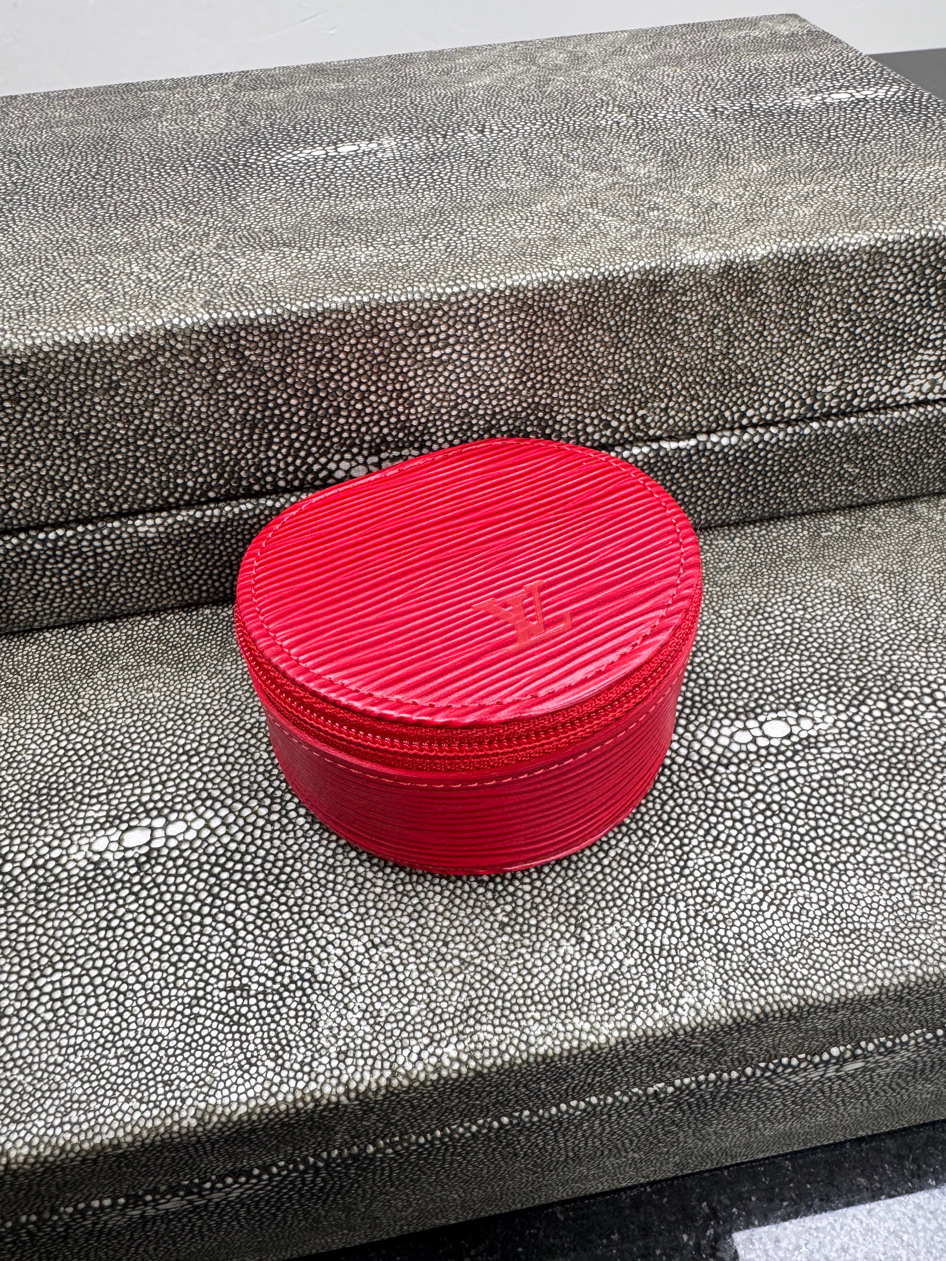 Louis Vuitton Red Epi Ecrin Bijoux Jewelry Case