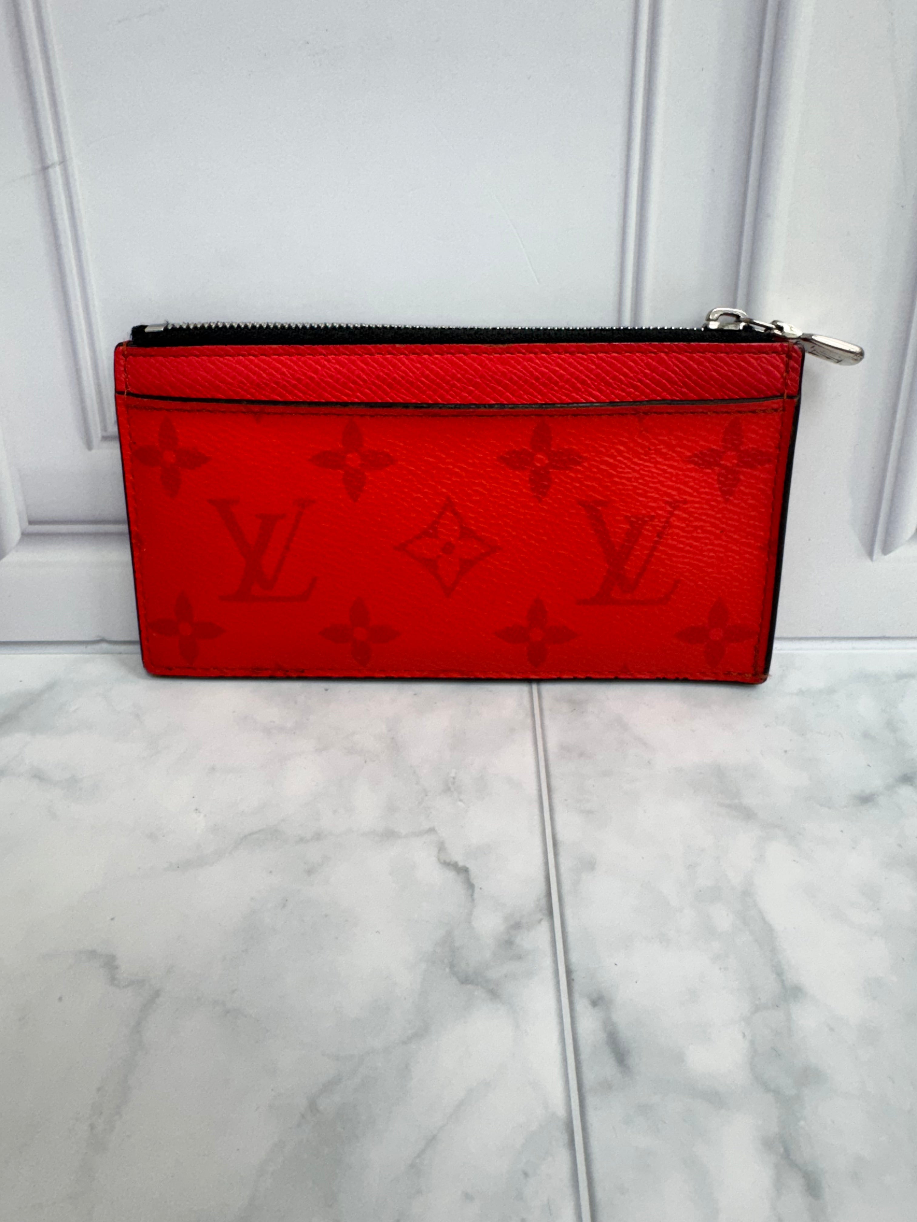 Louis Vuitton Red Monogram Card Holder