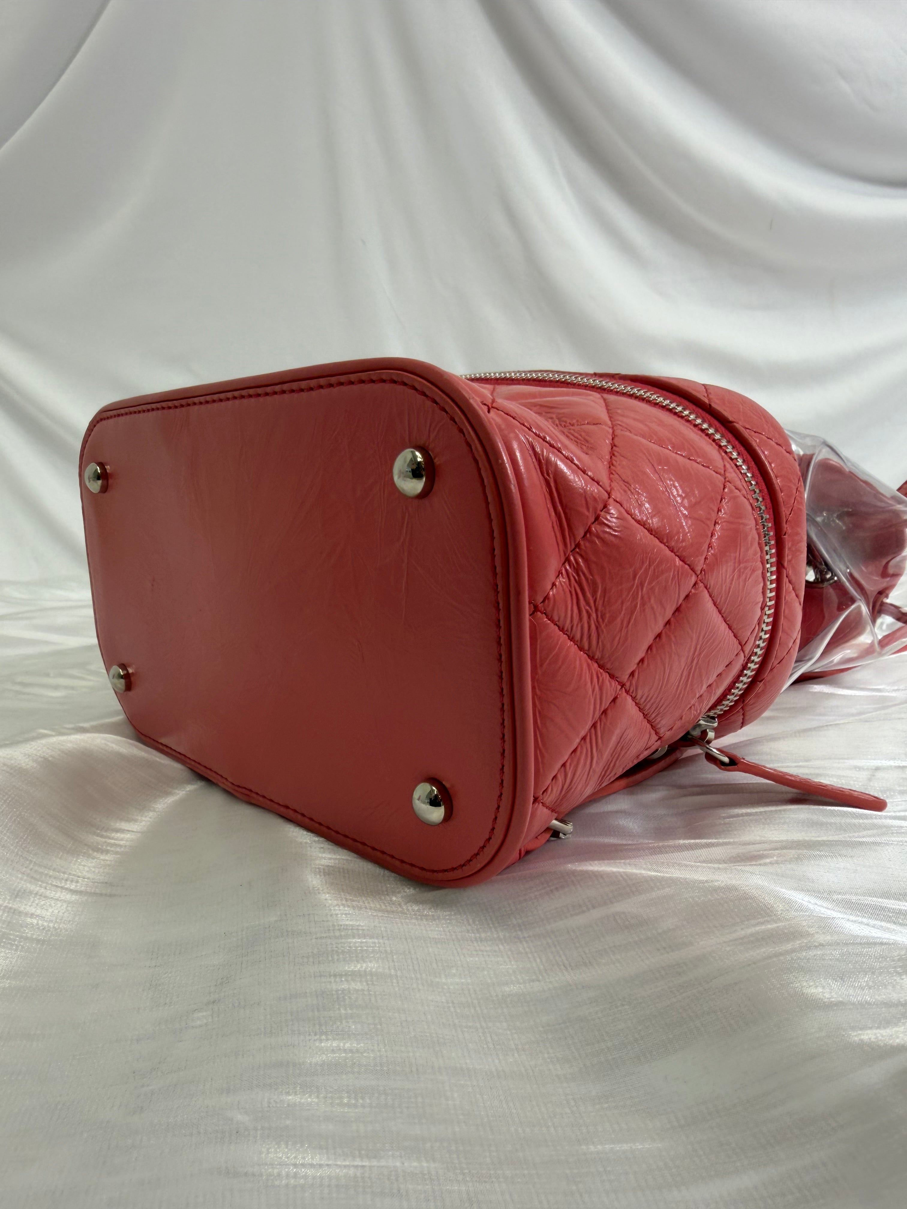 Chanel Pink Quilted Calfskin x PVC Backpack