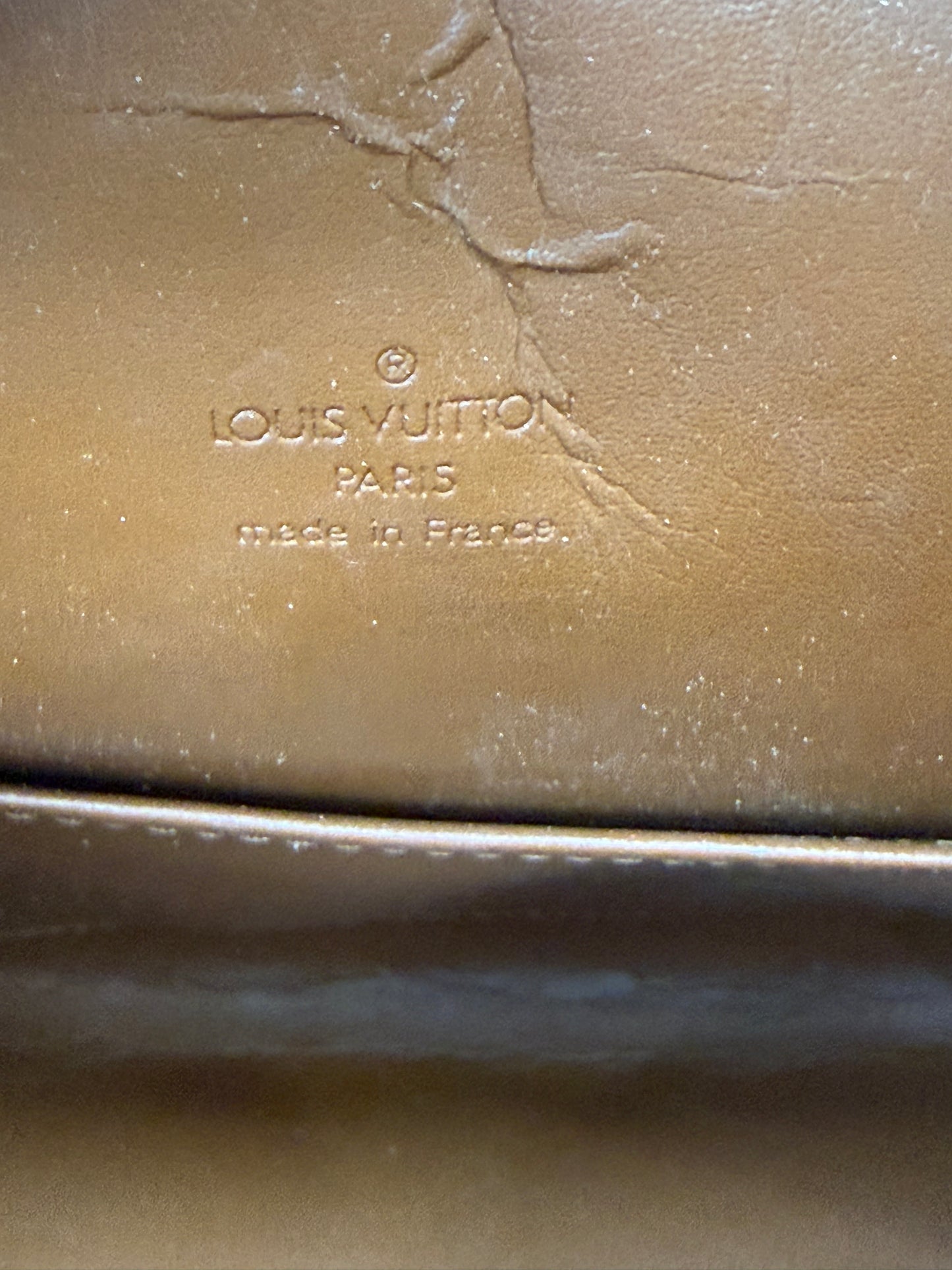 Louis Vuitton Bronze Vernis Tompkins Bag
