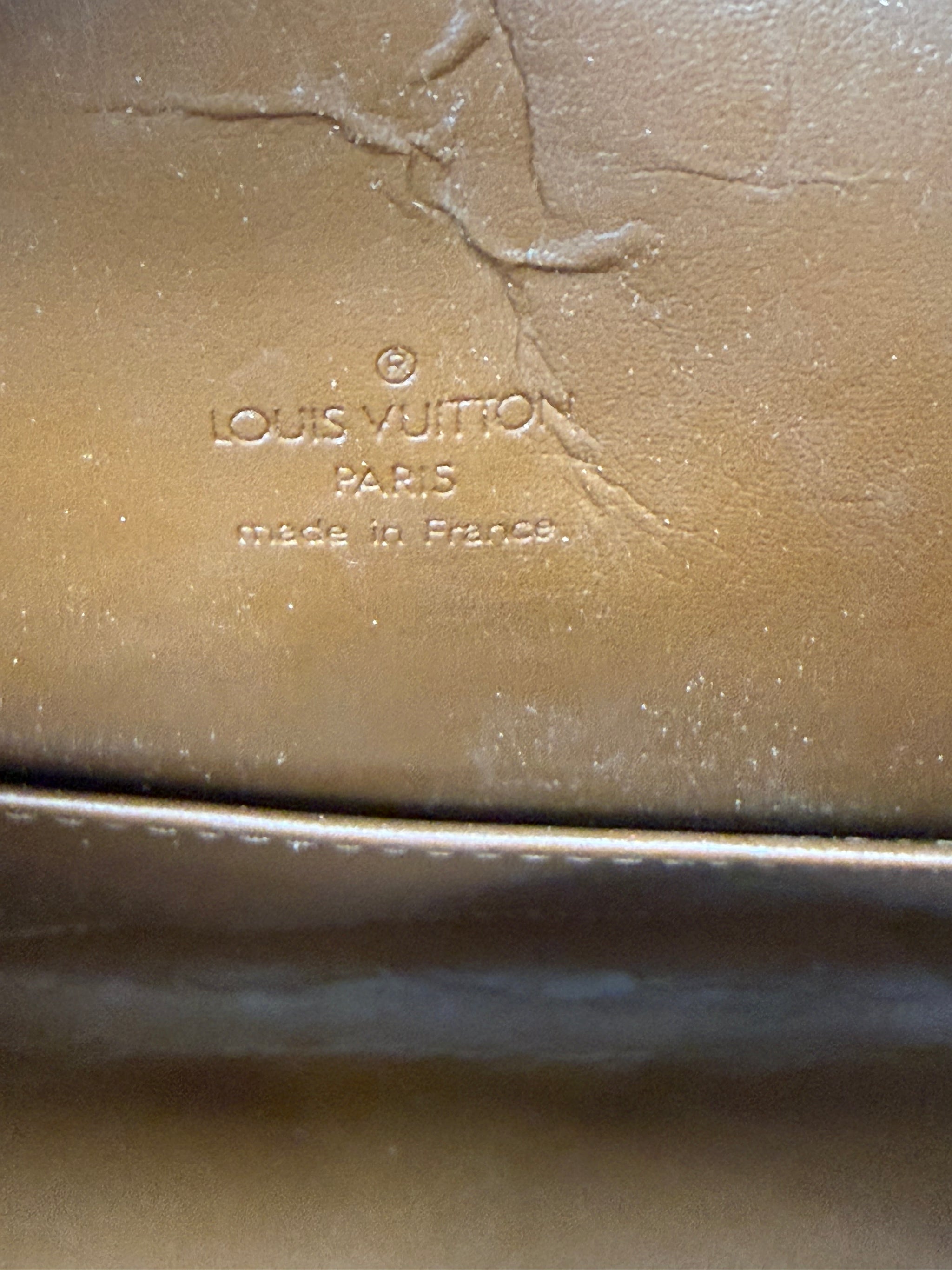 Louis Vuitton Bronze Vernis Tompkins Bag