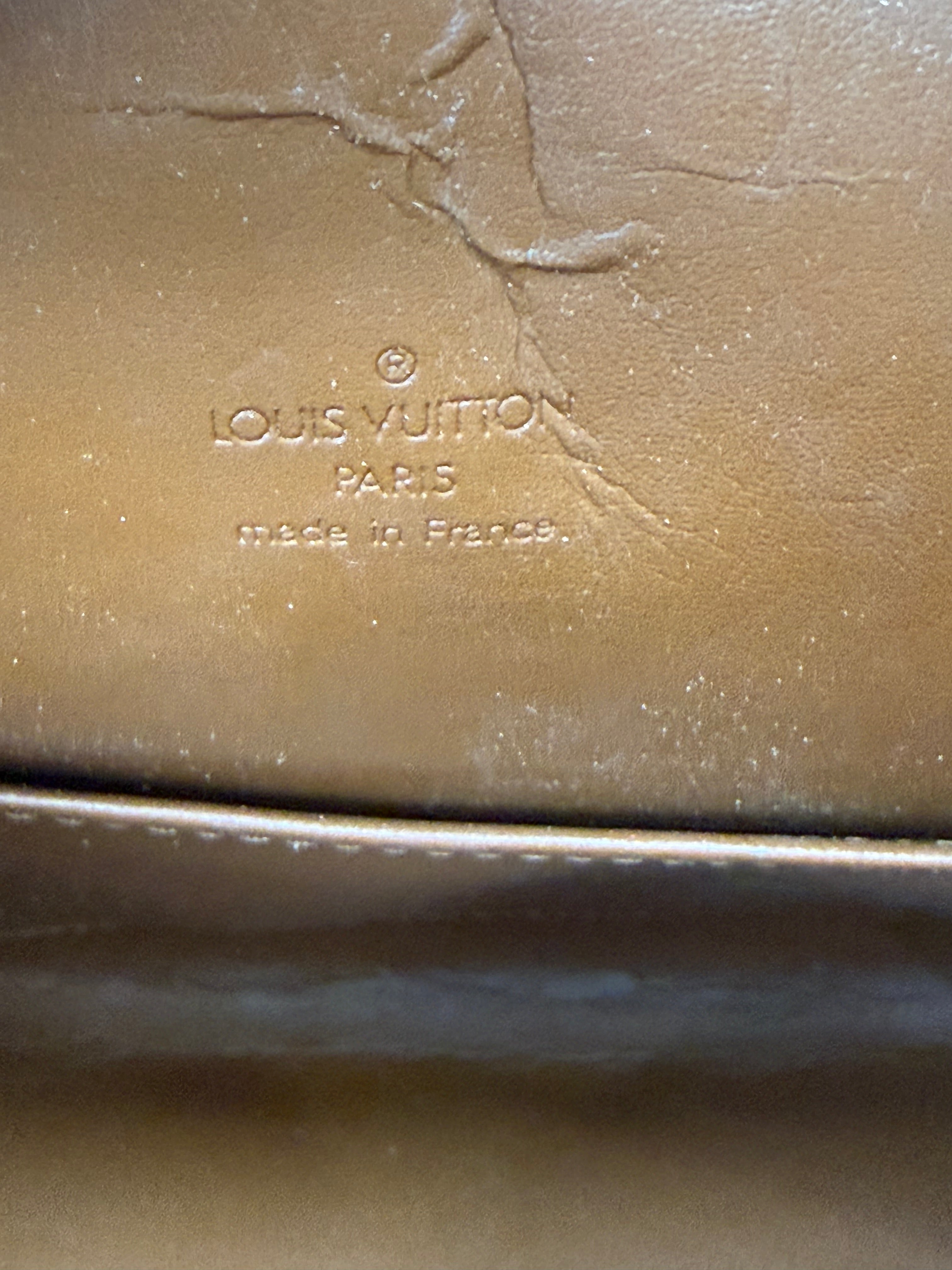 Louis Vuitton Bronze Vernis Tompkins Bag