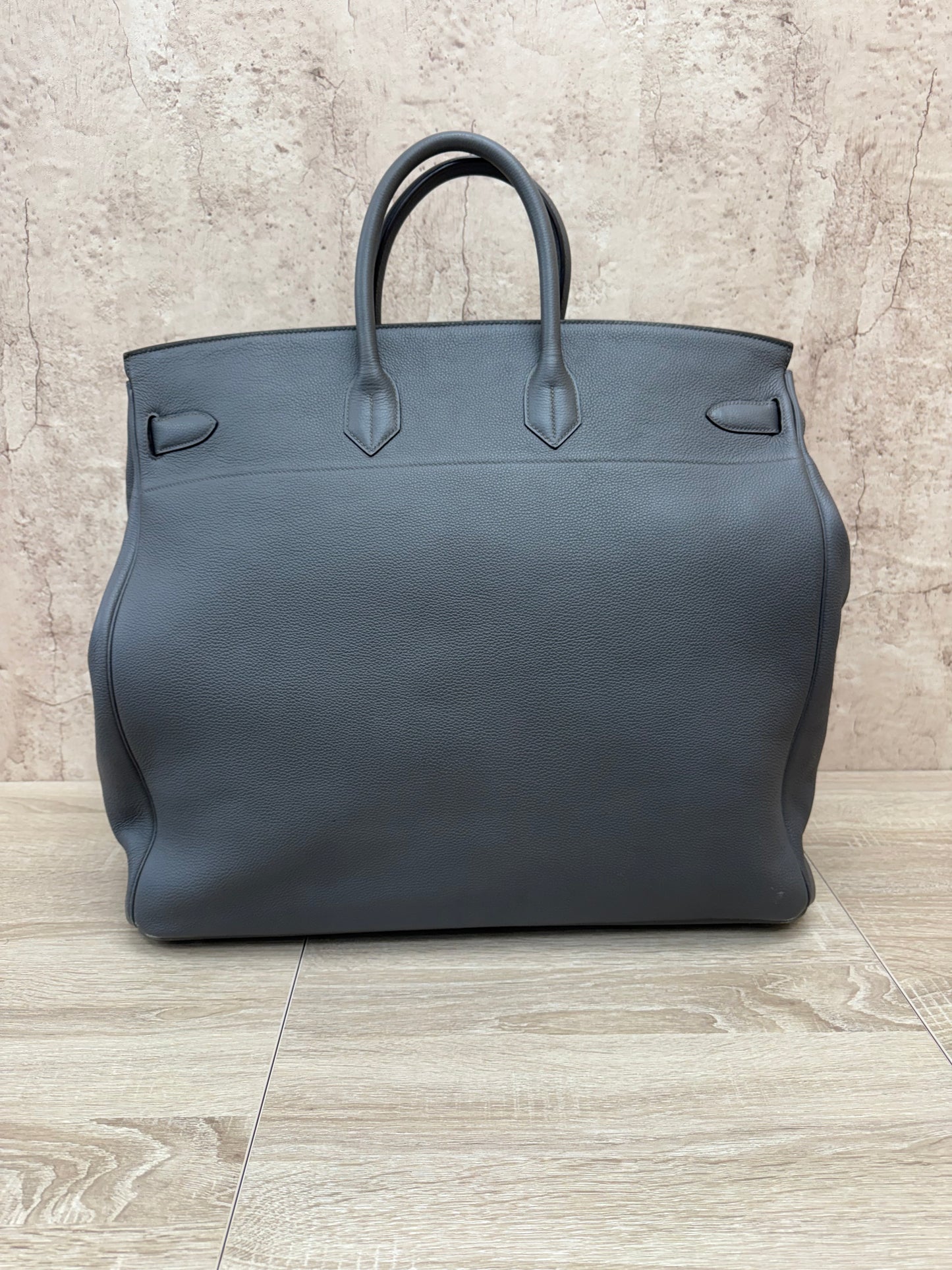 Hermes Noir Togo Birkin 50 With Palladium Hardware