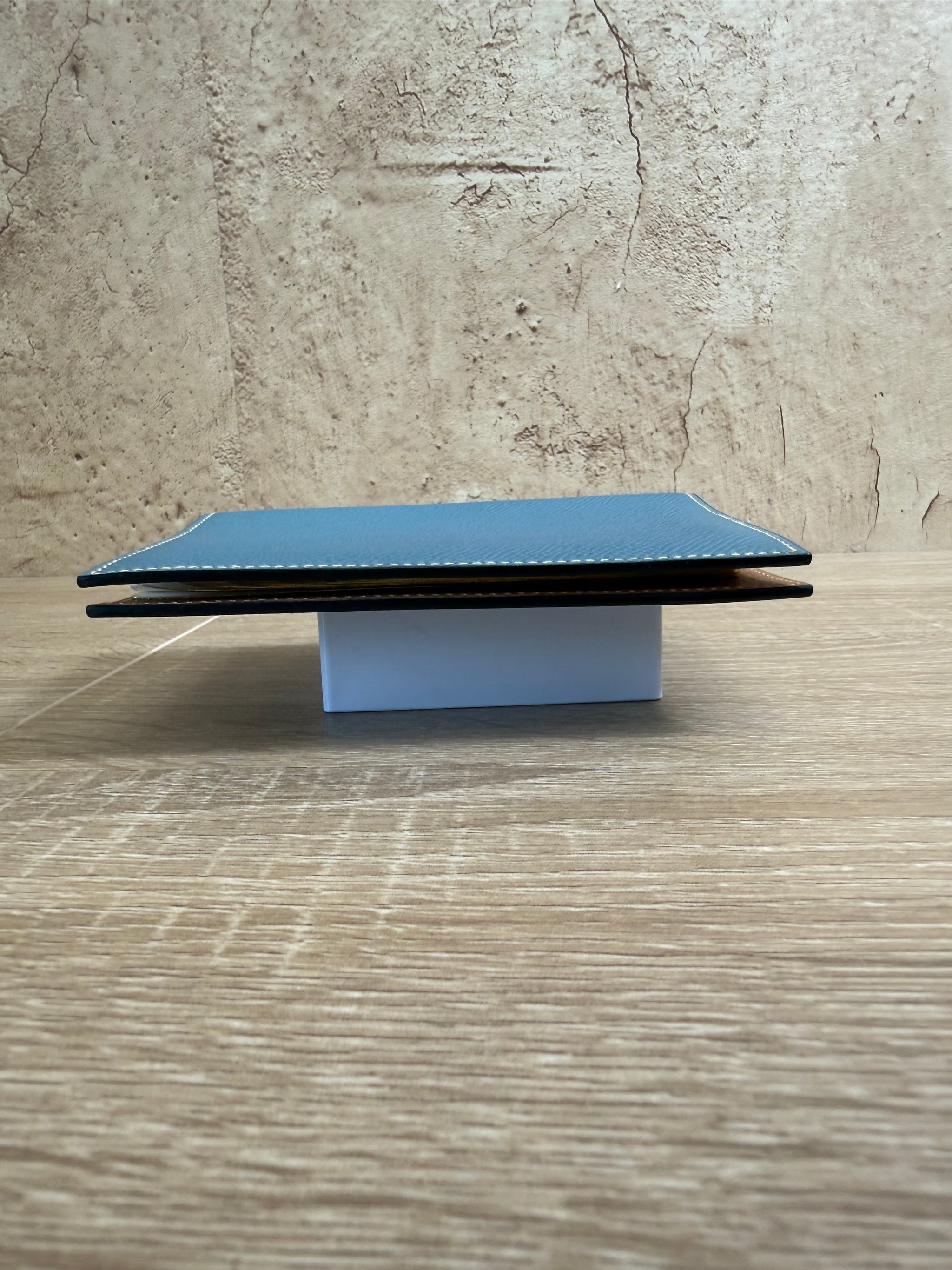 Hermes Blue Leather Agenda Cover