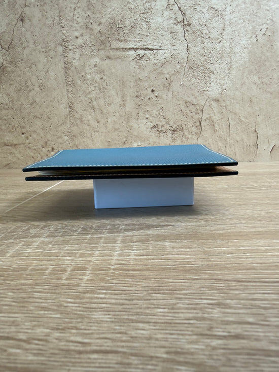 Hermes Blue Leather Agenda Cover