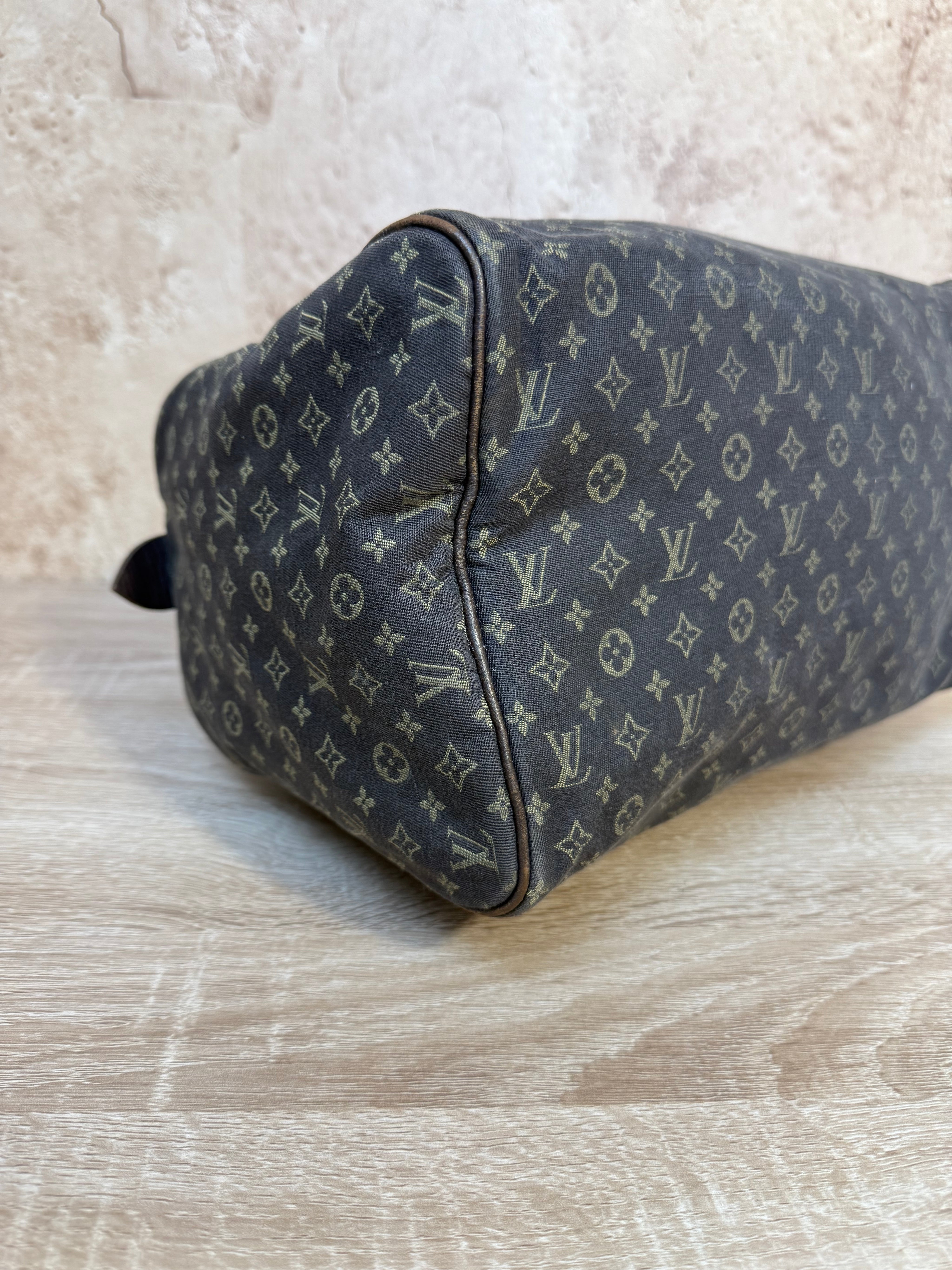 Louis Vuitton Brown Mini Lin Speedy 30