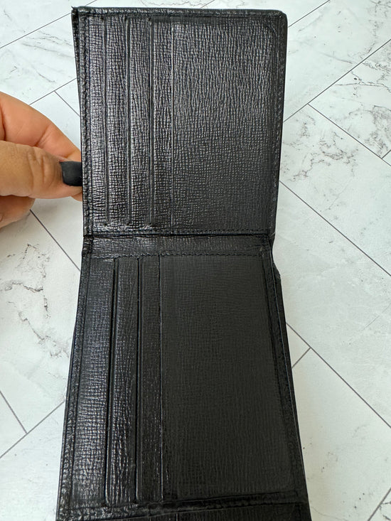 Gucci Black Leather Bifold Wallet