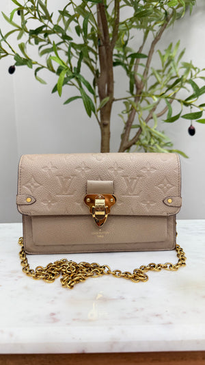 *DONS DROP* Louis Vuitton Turtledove Empreinte Vavin Wallet on a Chain