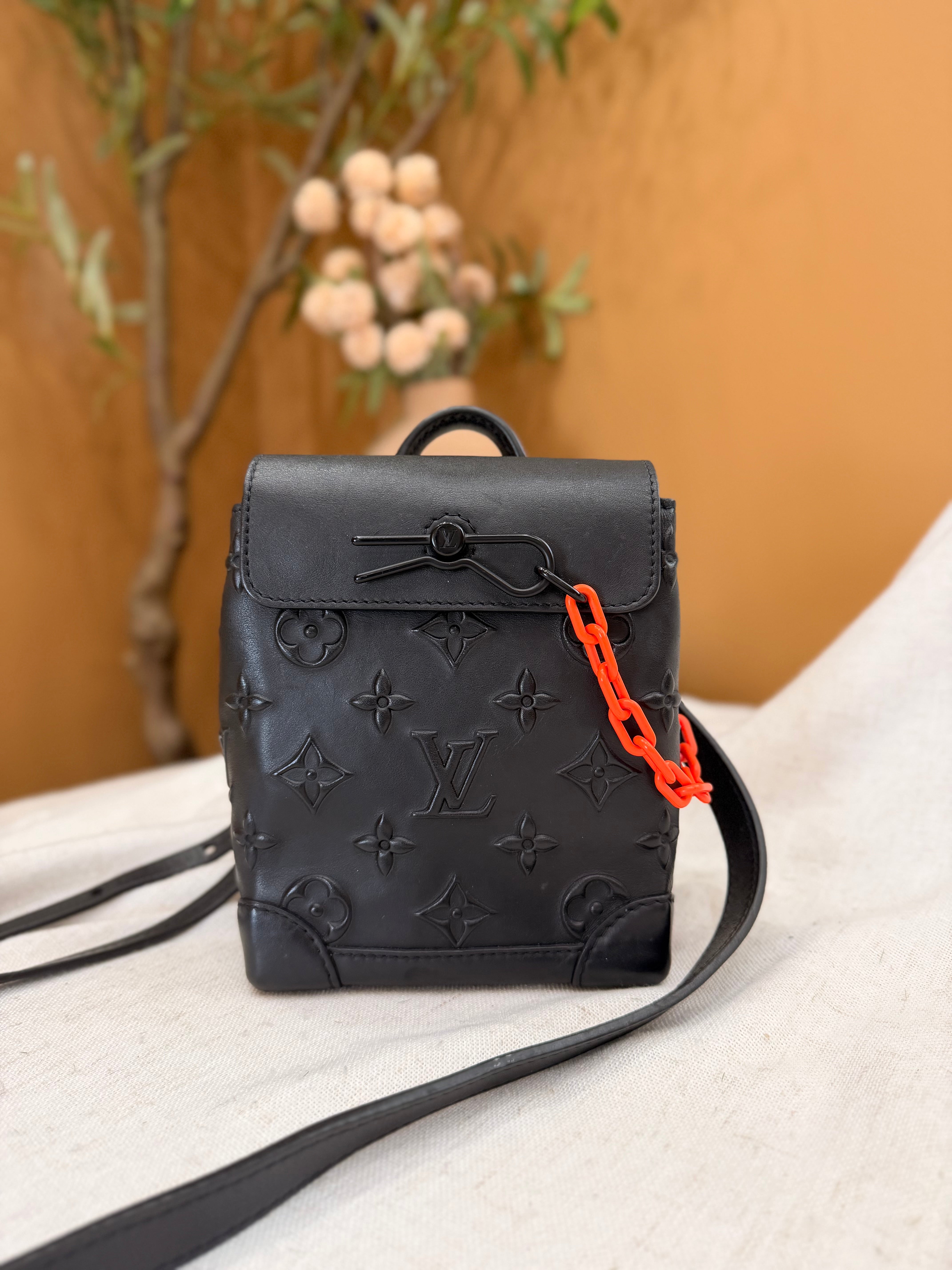 Louis Vuitton Monogram Black Seal Steamer XS