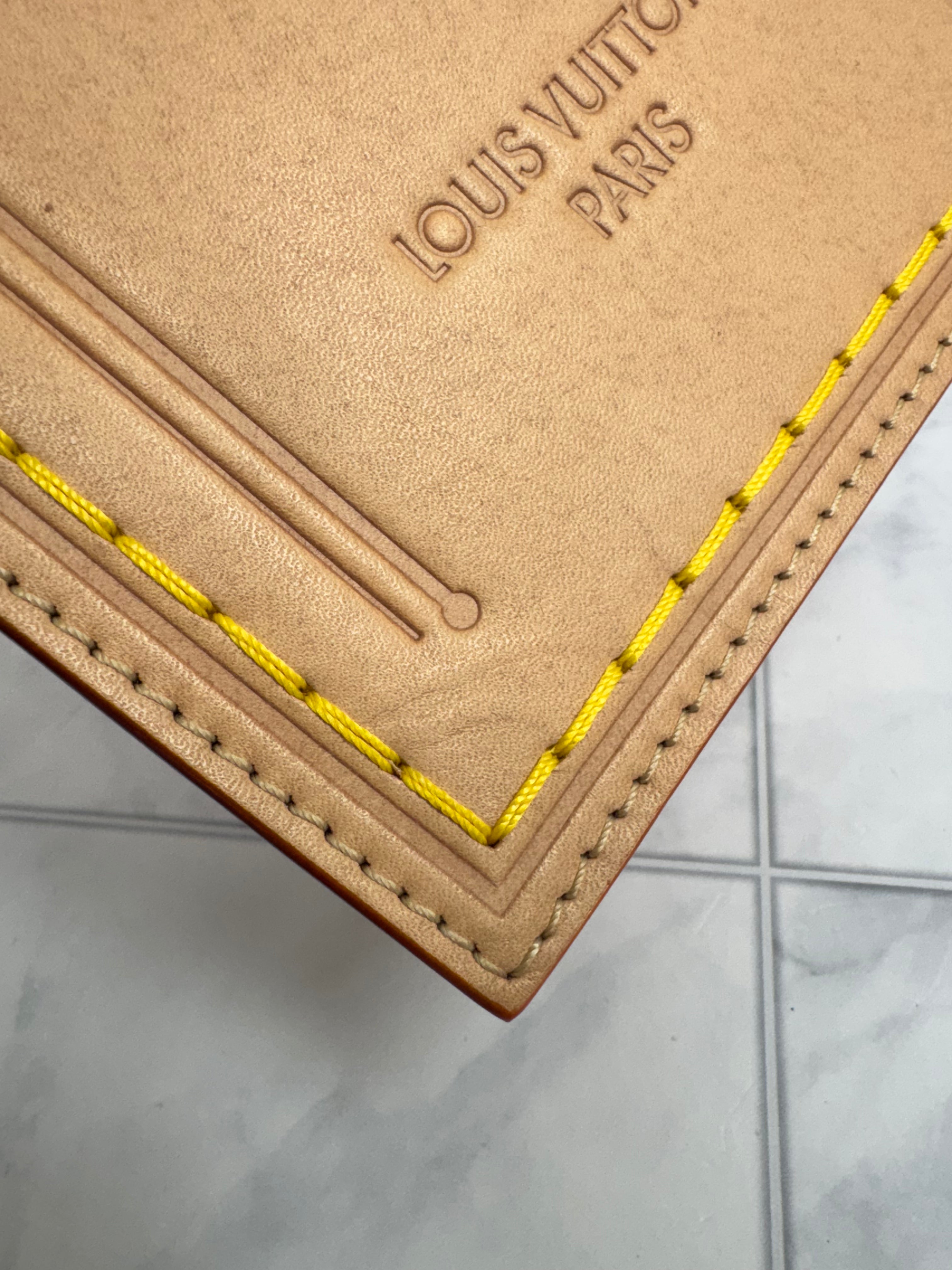 Louis Vuitton Natural Vachetta Leather Name Tag Crossbody Bag