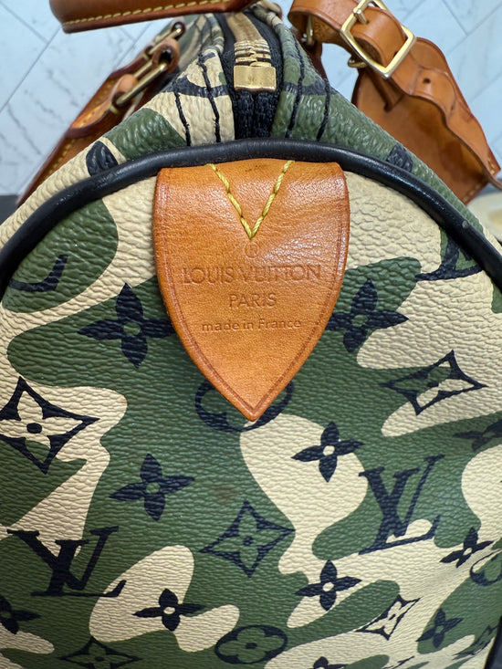 Louis Vuitton Camouflage Monogram Speedy 35