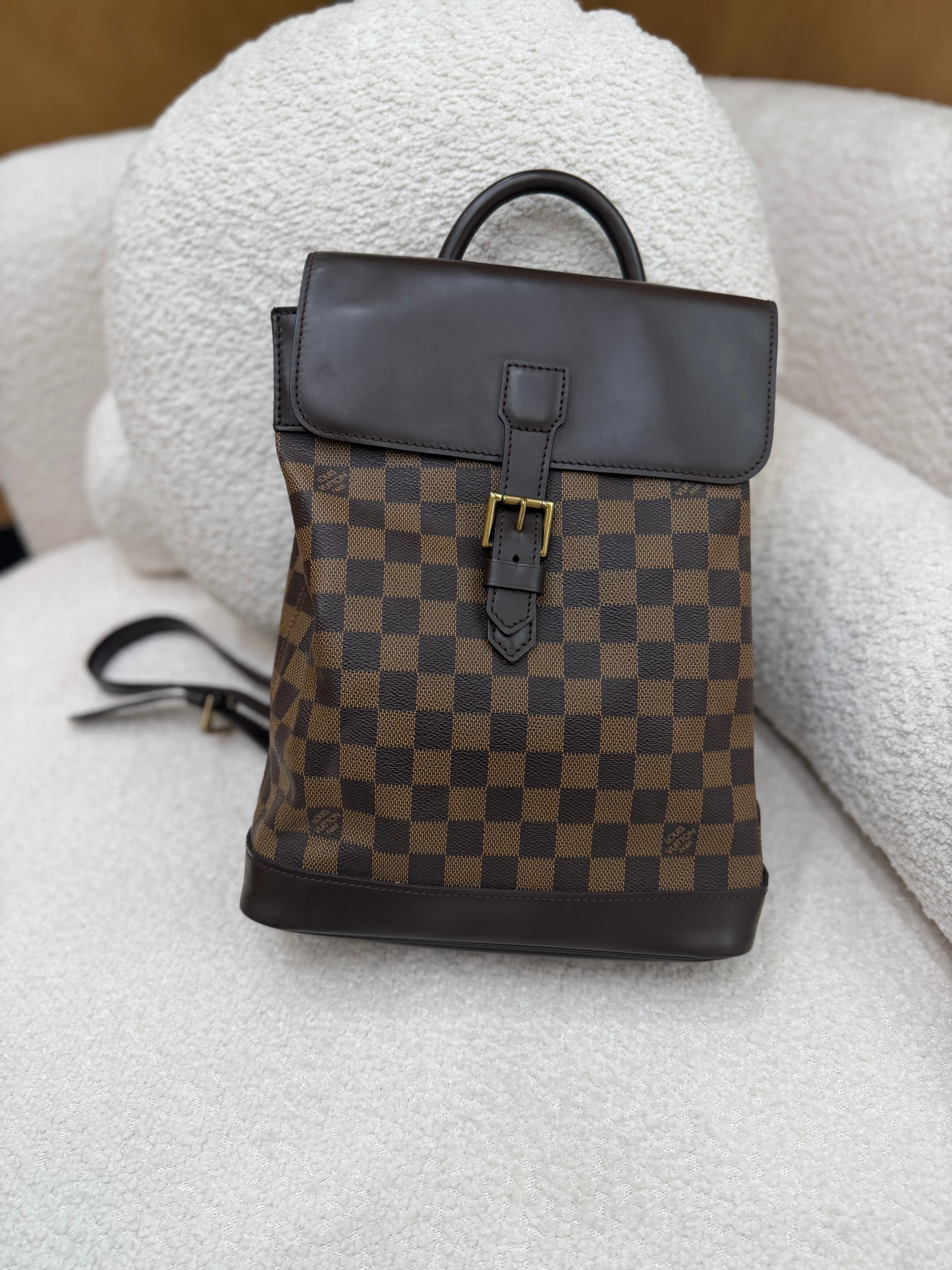 Louis Vuitton Damier Ebene SoHo Backpack