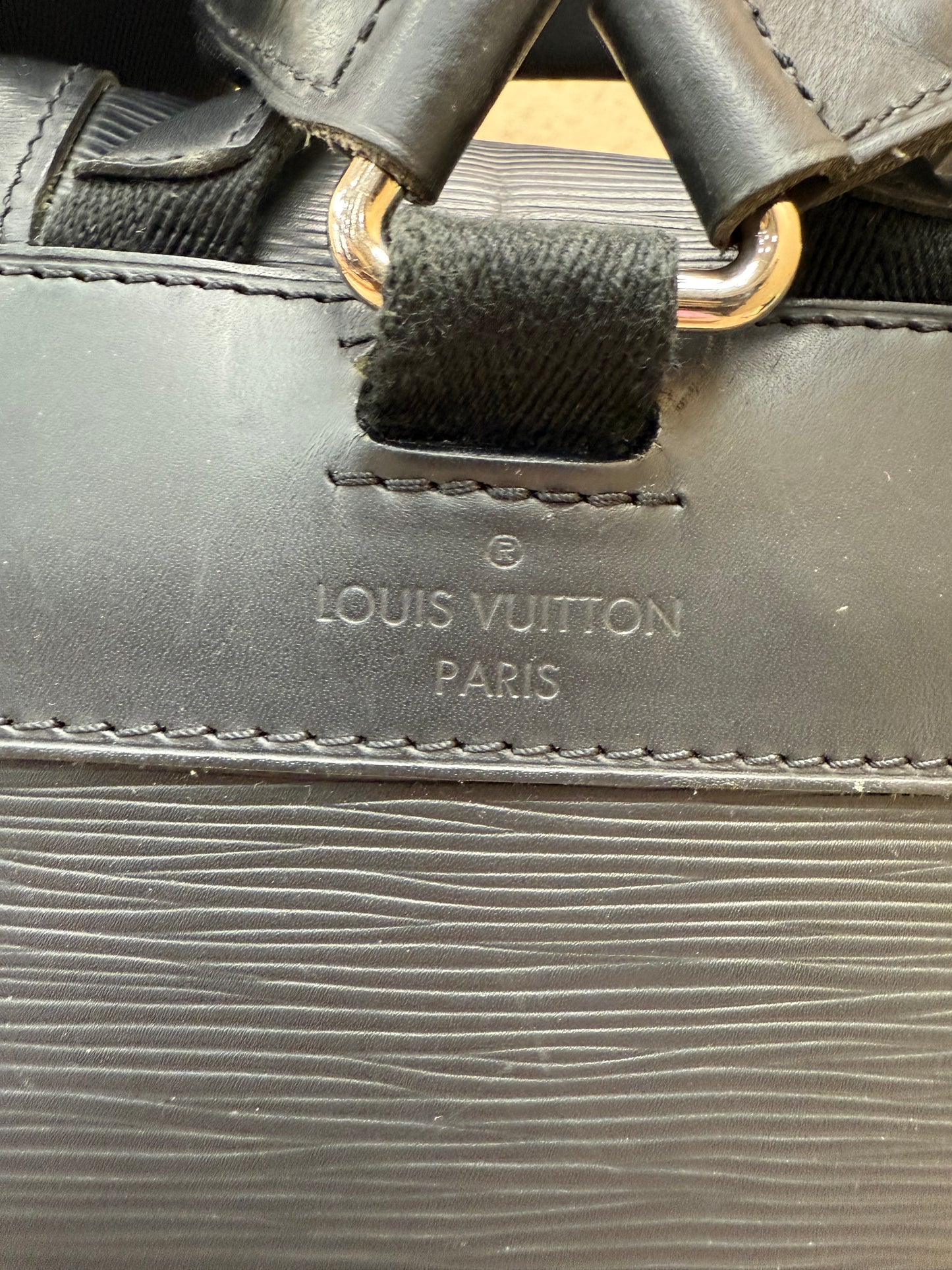 Louis Vuitton Black Epi Christopher Backpack