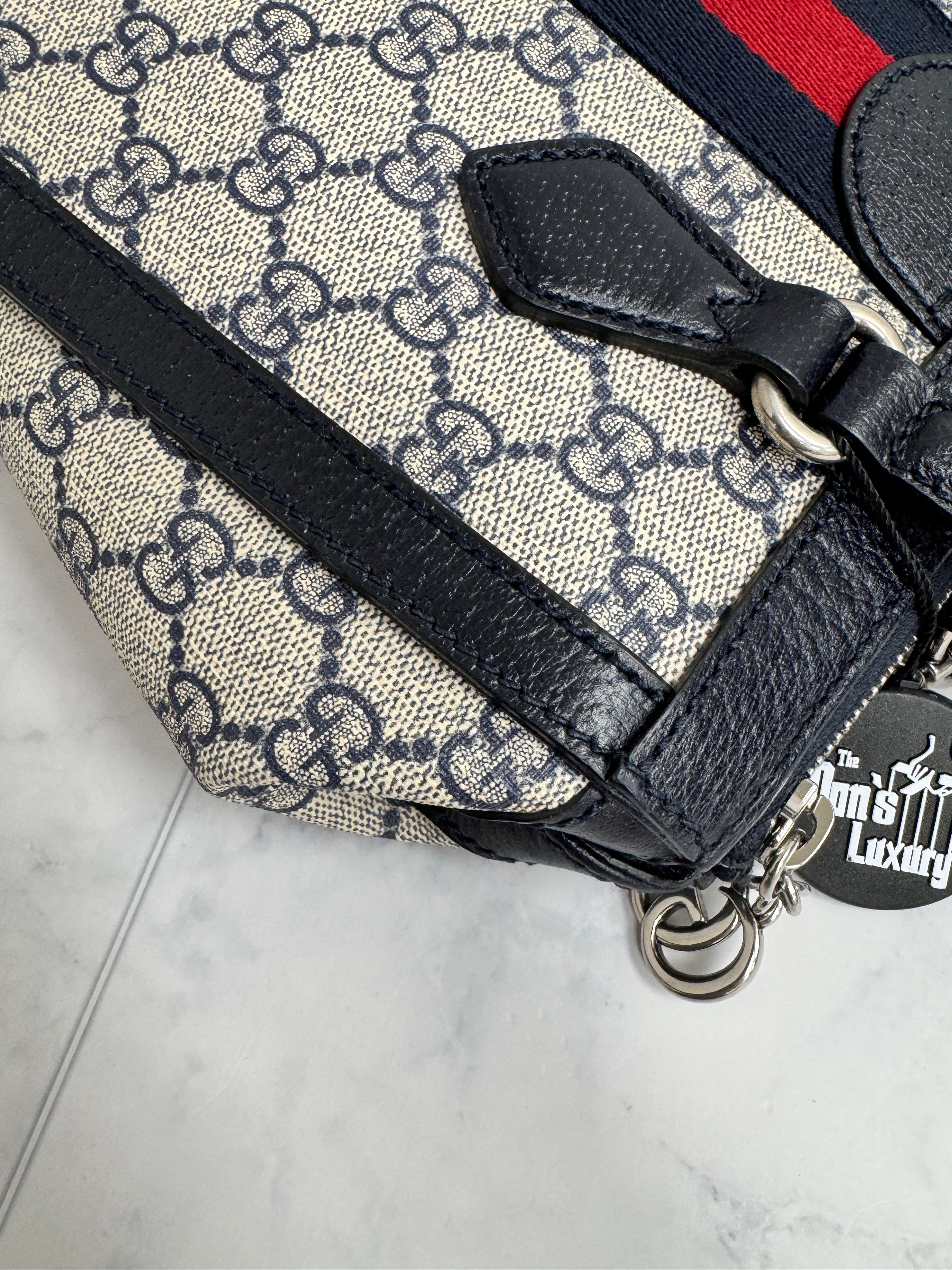 *DONS DROP* Gucci Blue Supreme Canvas & Ophidia Tote Bag
