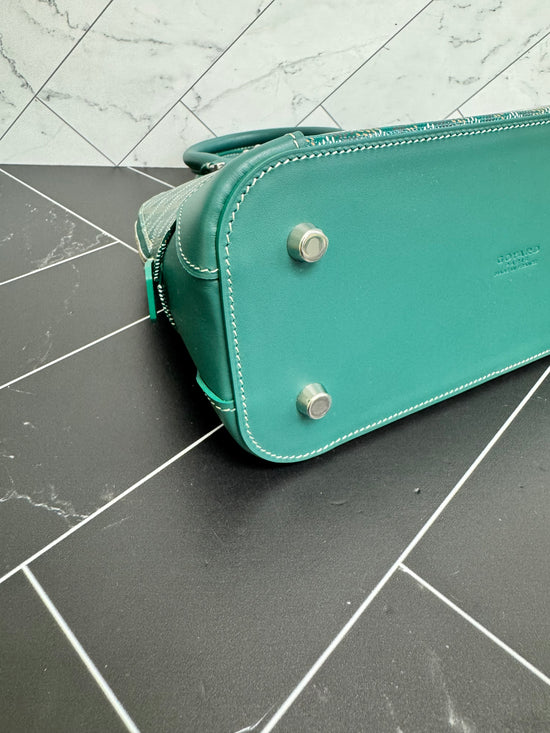 BRAND NEW- Goyard Green Goyardine Canvas Mini Vendôme Bag