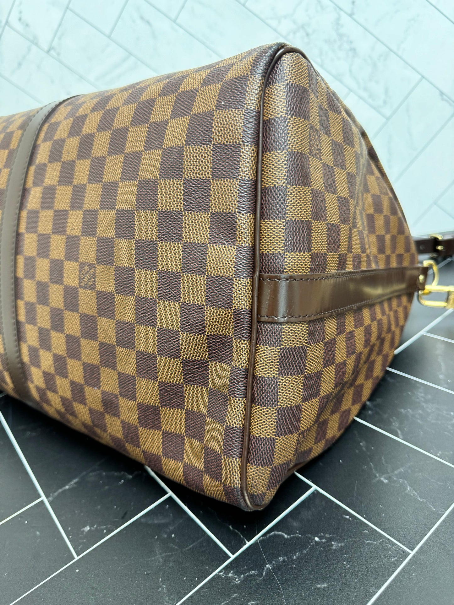 Louis Vuitton Damier Ebene Keepall 55 Bandouliere