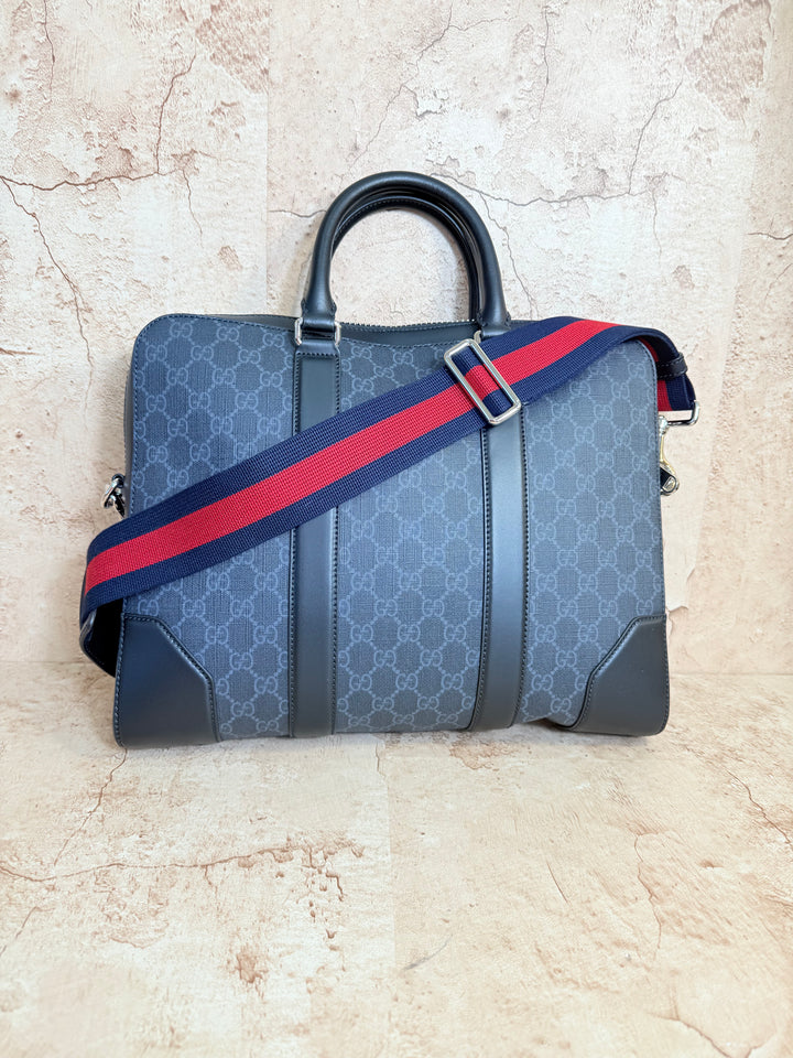 Gucci Black GG Medium Briefcase