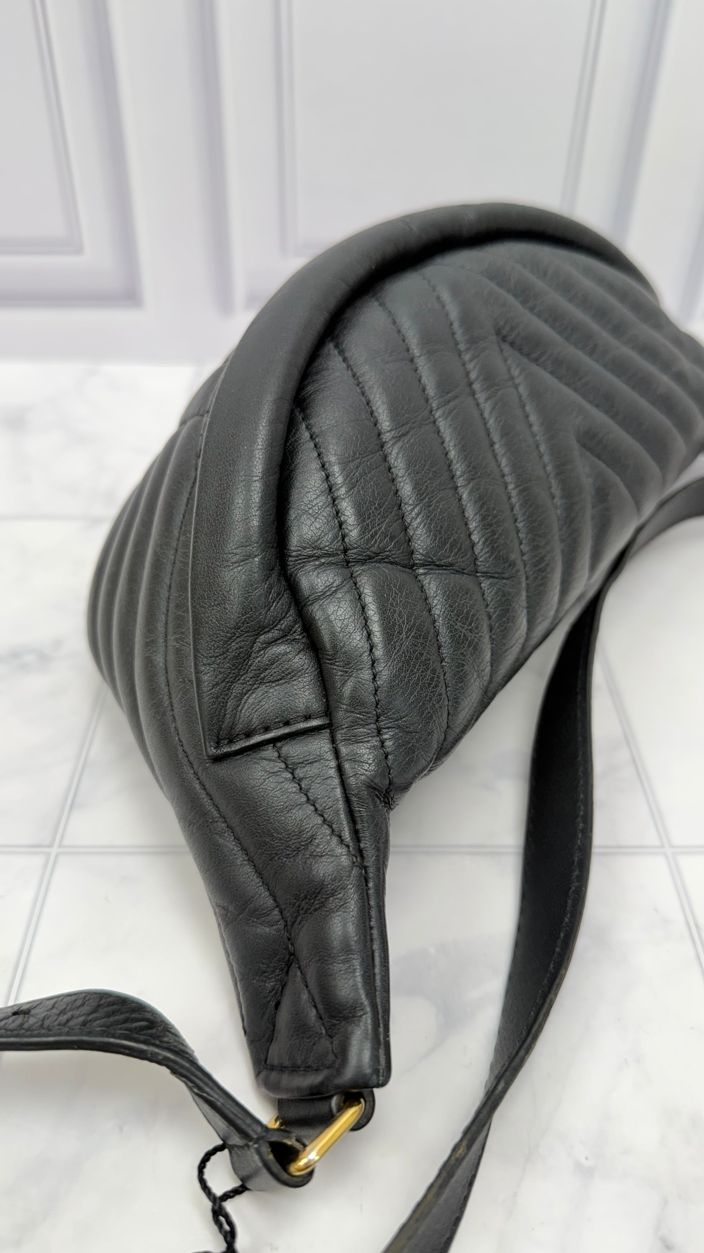 Louis Vuitton Black Quilted New Wave Bum Bag