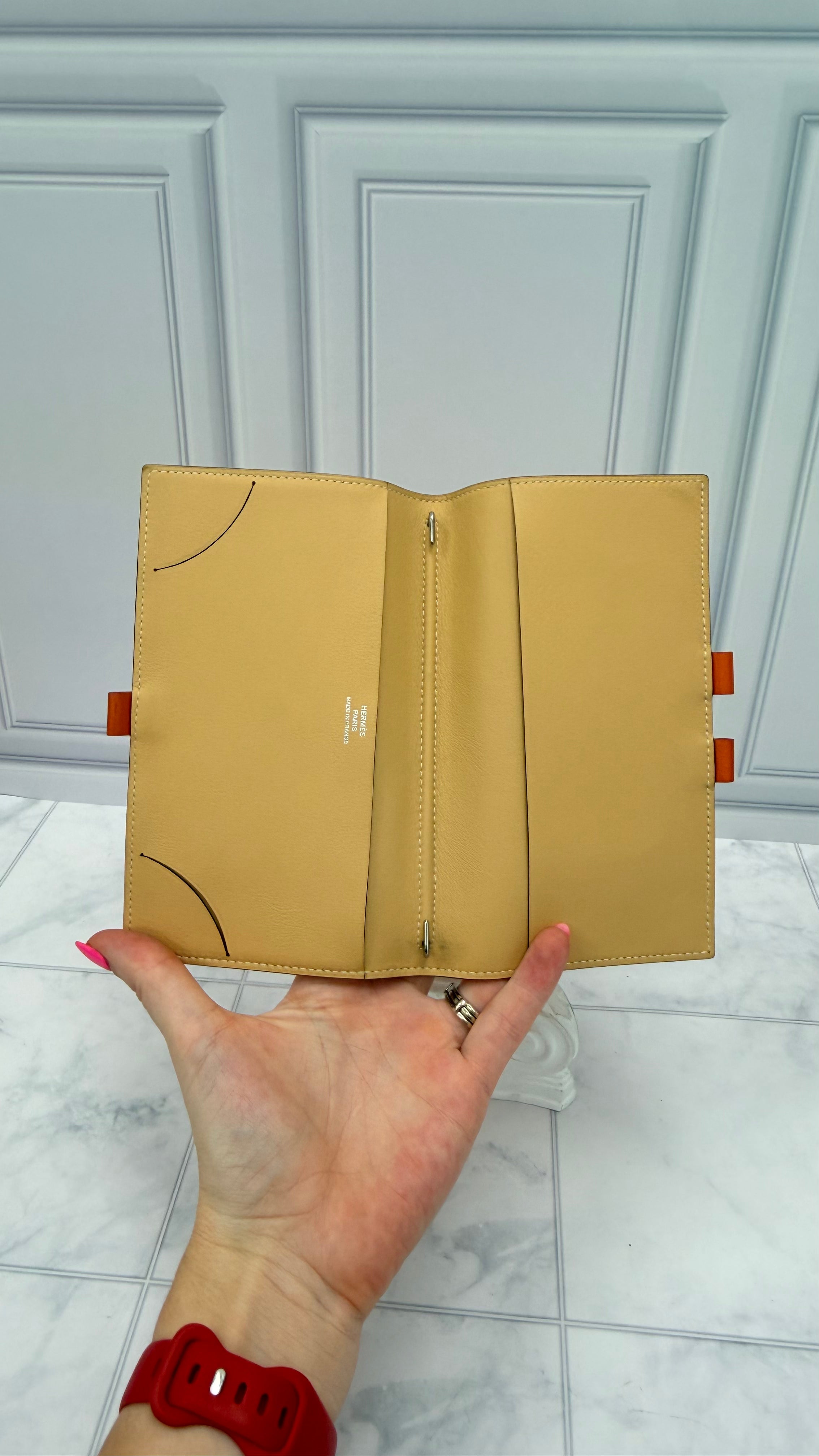 Hermes Orange Swift Leather Agenda Cover