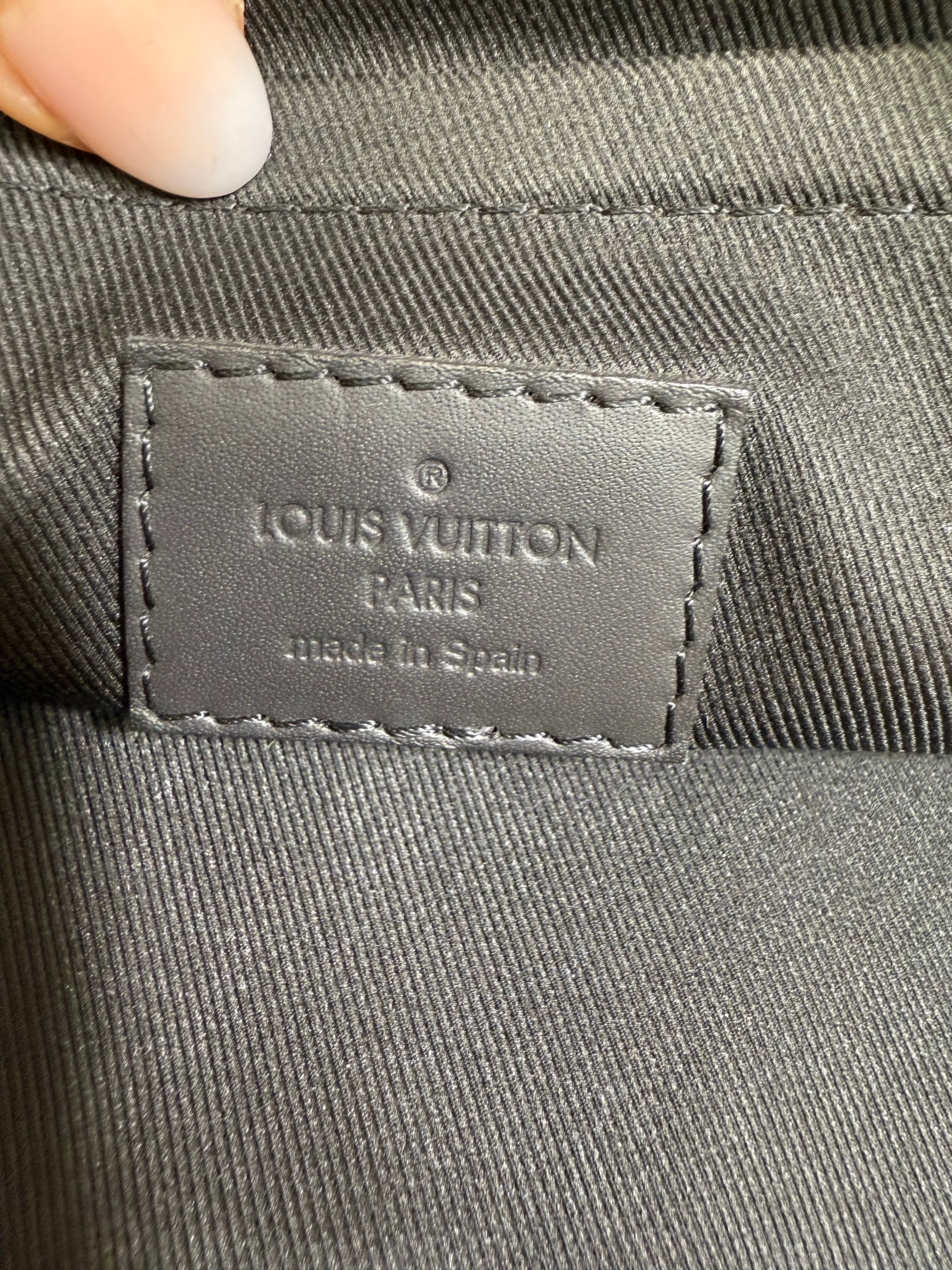 Louis Vuitton Black Shadow Leather Document Holder