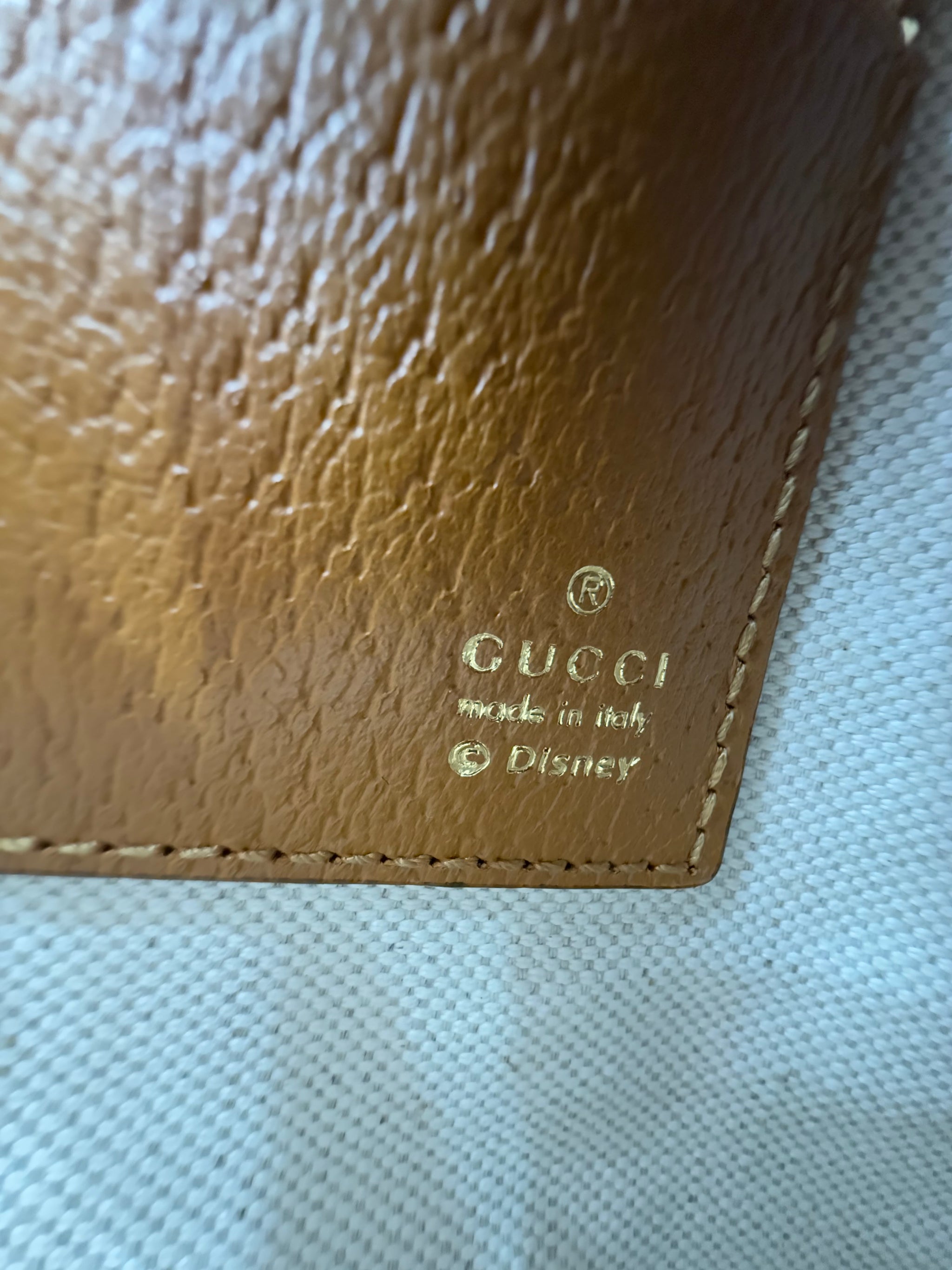 LIKE NEW Gucci x Disney Mickey Mouse GG Coated Canvas Pouch