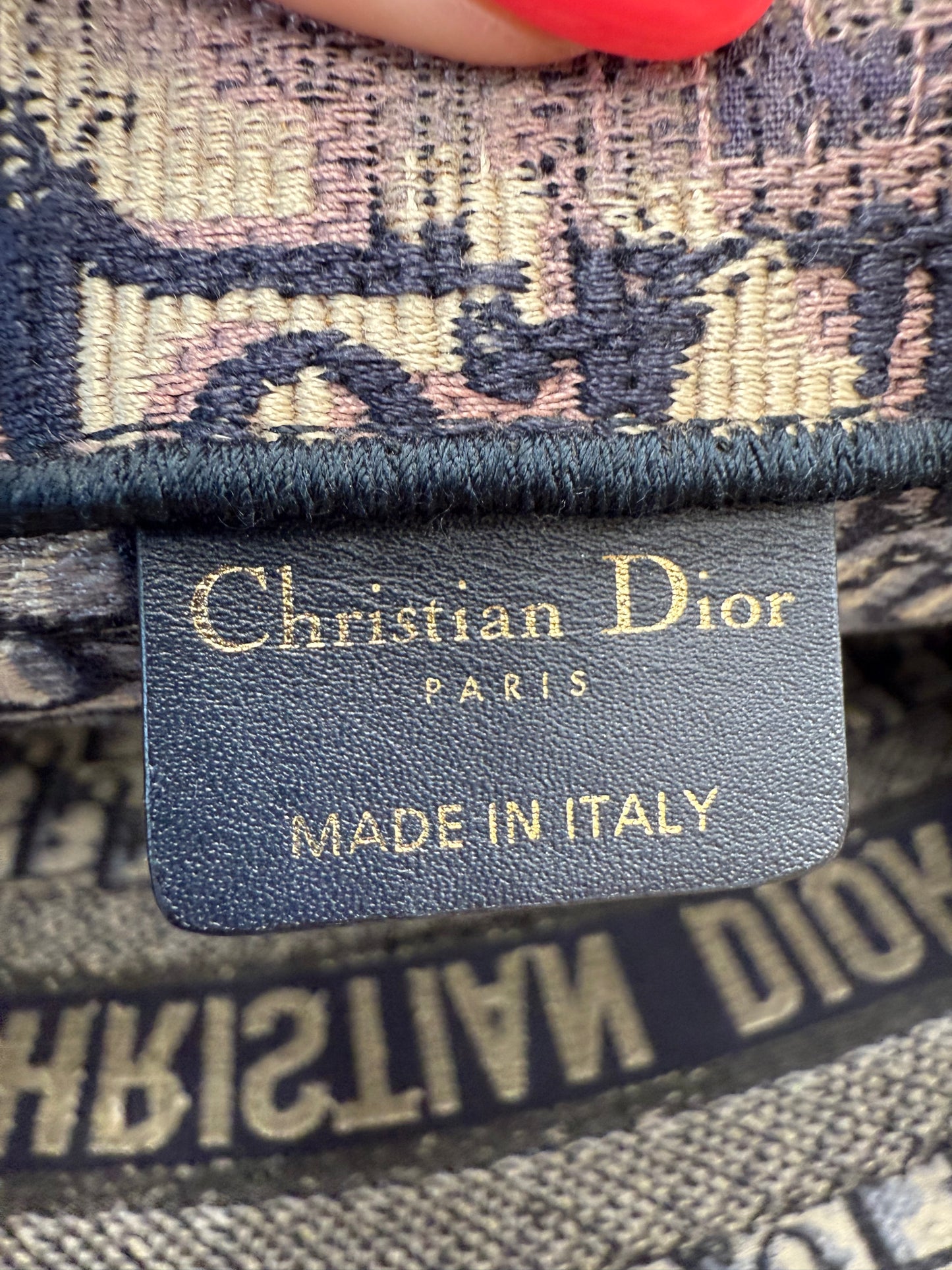 Christian Dior Navy Medium Book Tote