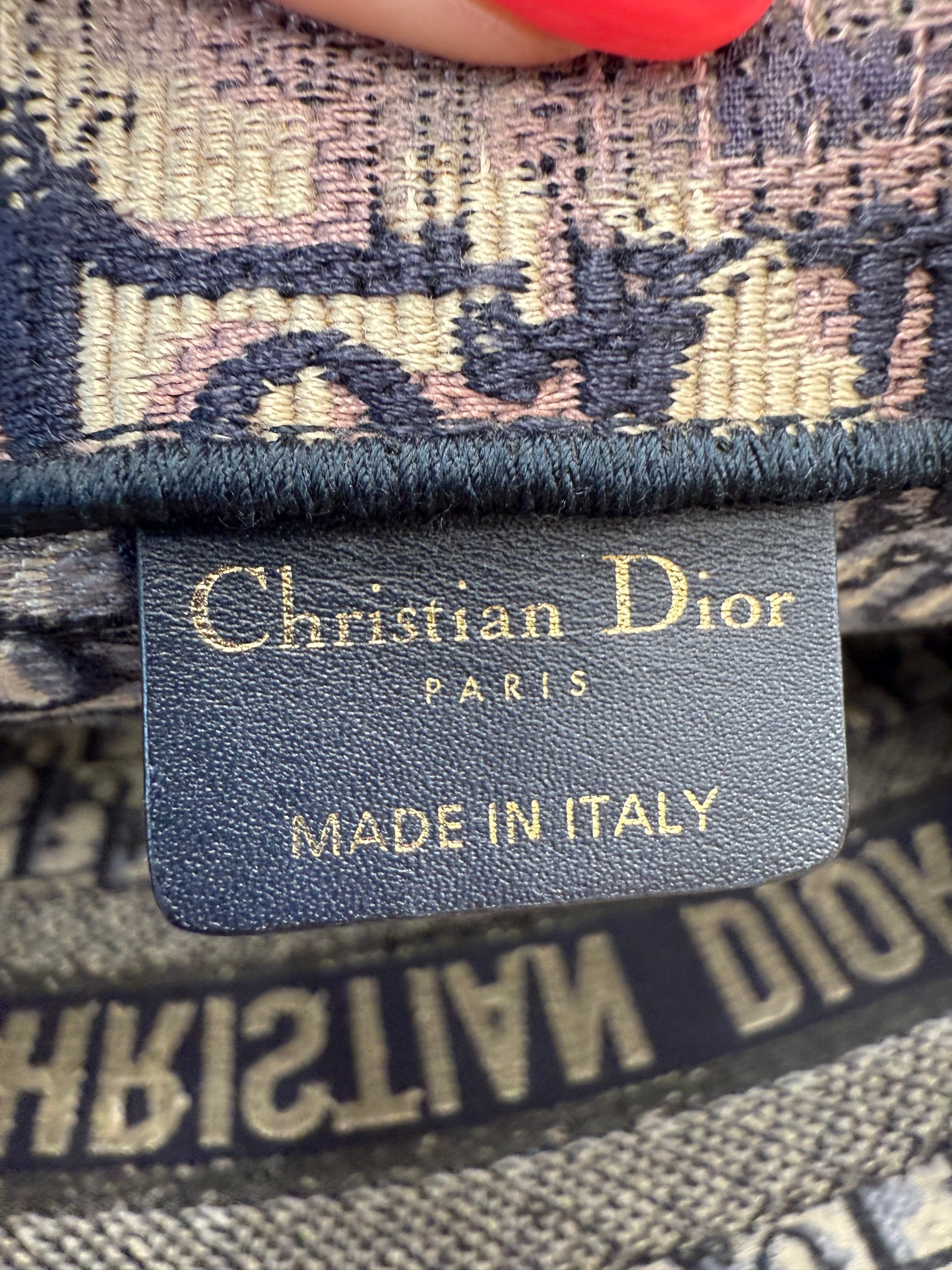 Christian Dior Navy Medium Book Tote