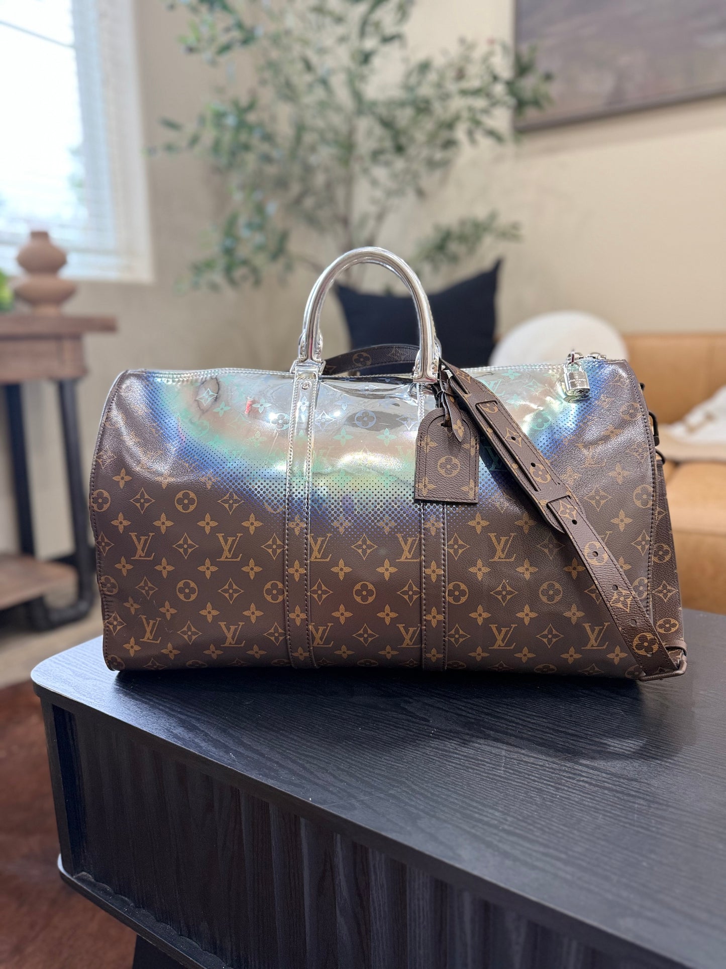 Louis Vuitton Monogram Nebula Bandouliere Keepall 50