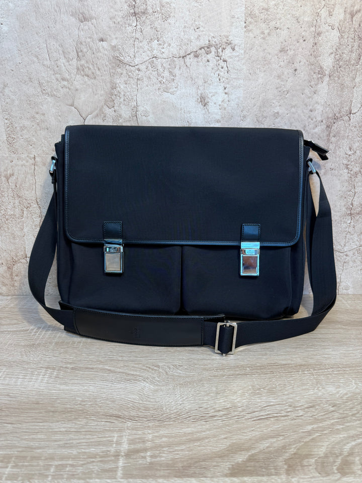 Gucci Black Nylon Messenger Bag