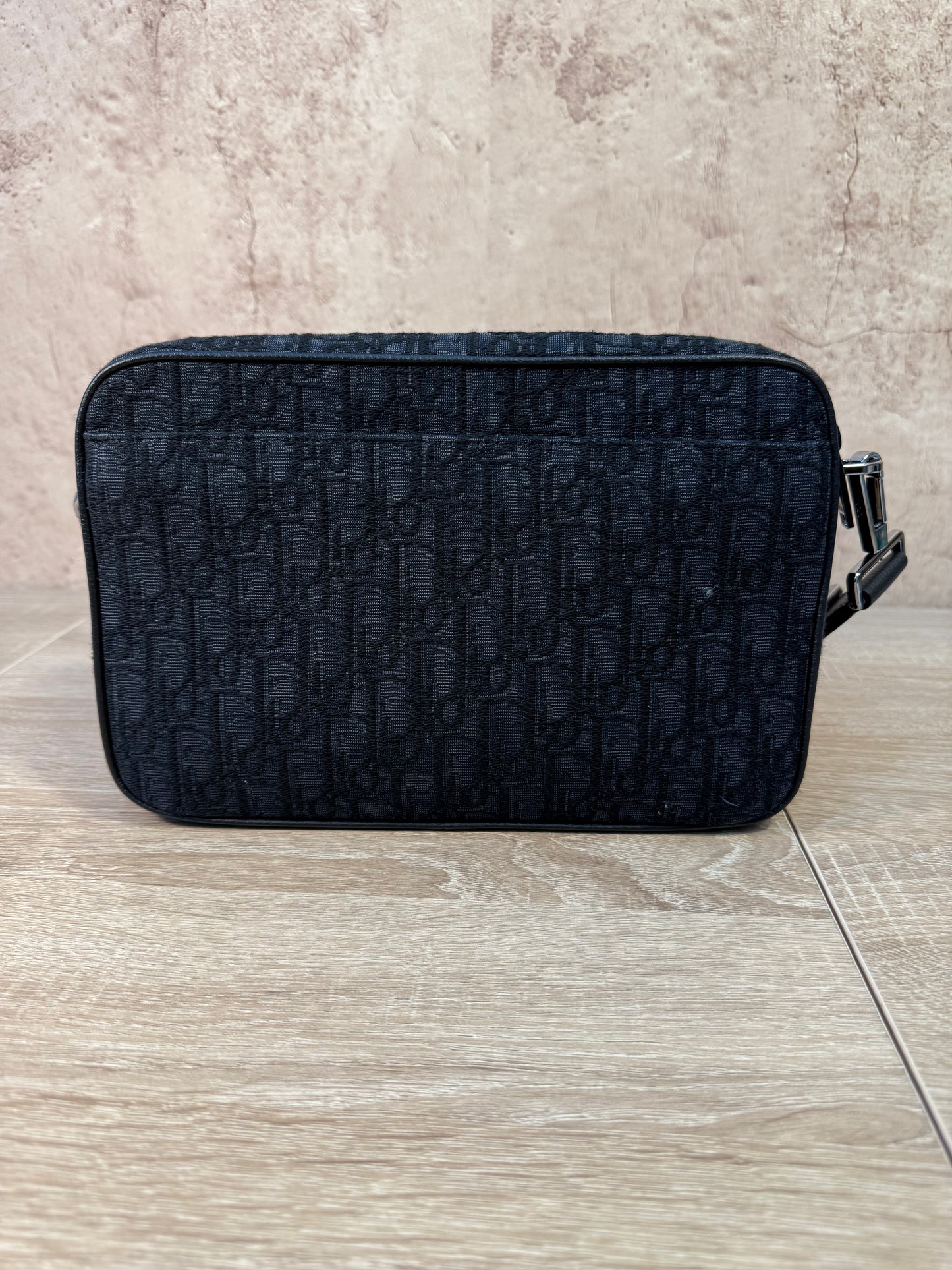 BRAND NEW- Christian Dior Black Jacquard Oblique Safari Crossbody