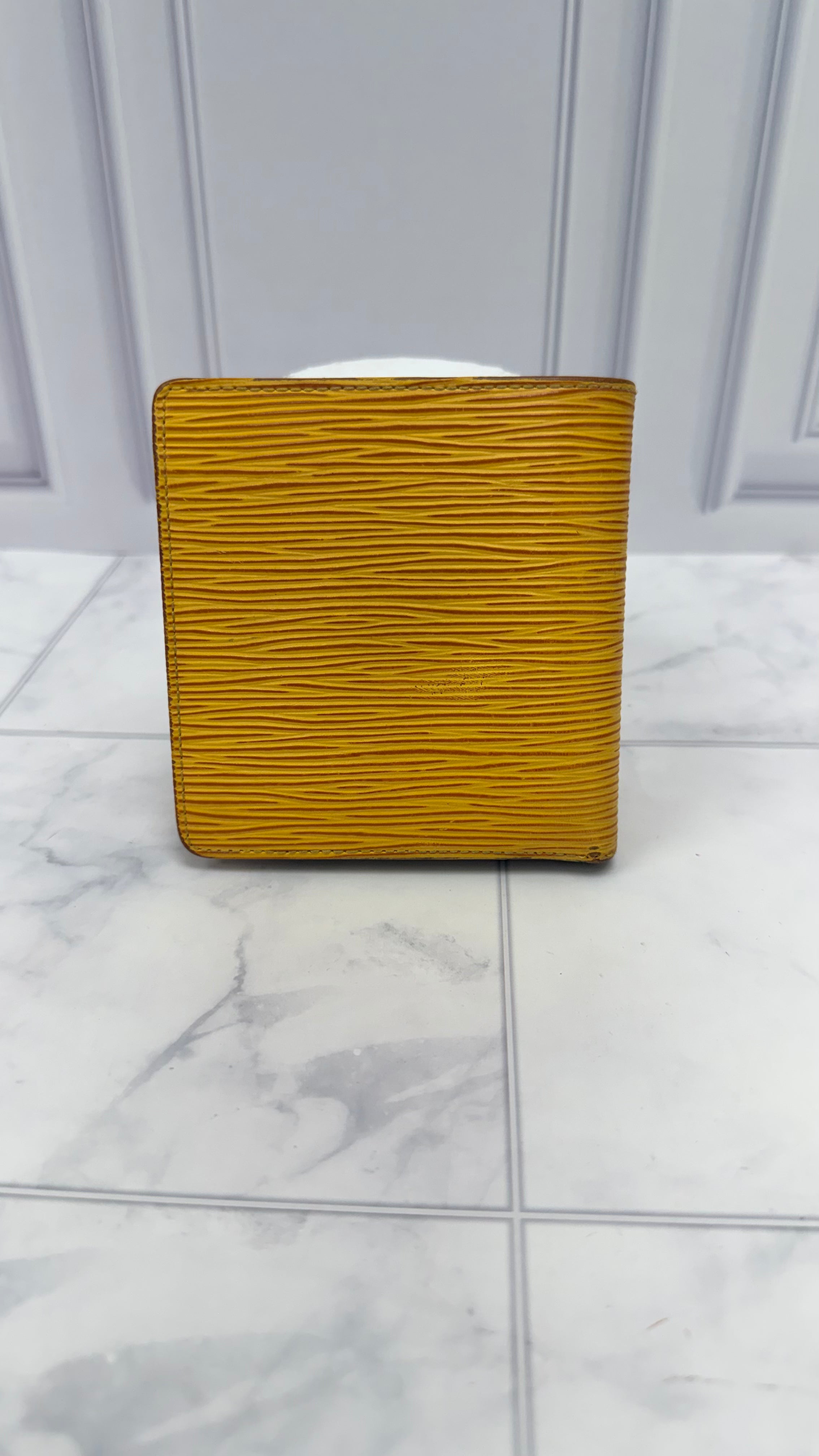 Louis Vuitton Yellow Epi Marco Bifold