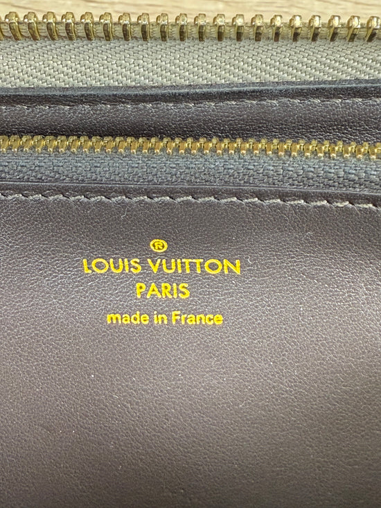 Louis Vuitton Beige Leather L Shaped Zippy Long Wallet