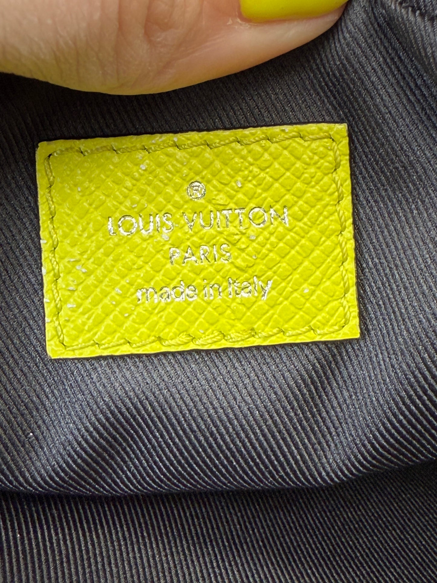 LIKE NEW Louis Vuitton Monogram Yellow Taigarama Outdoor Bumbag