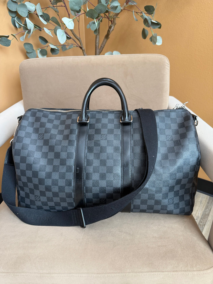 Louis Vuitton Damier Graphite Keepall  45 Bandouliere