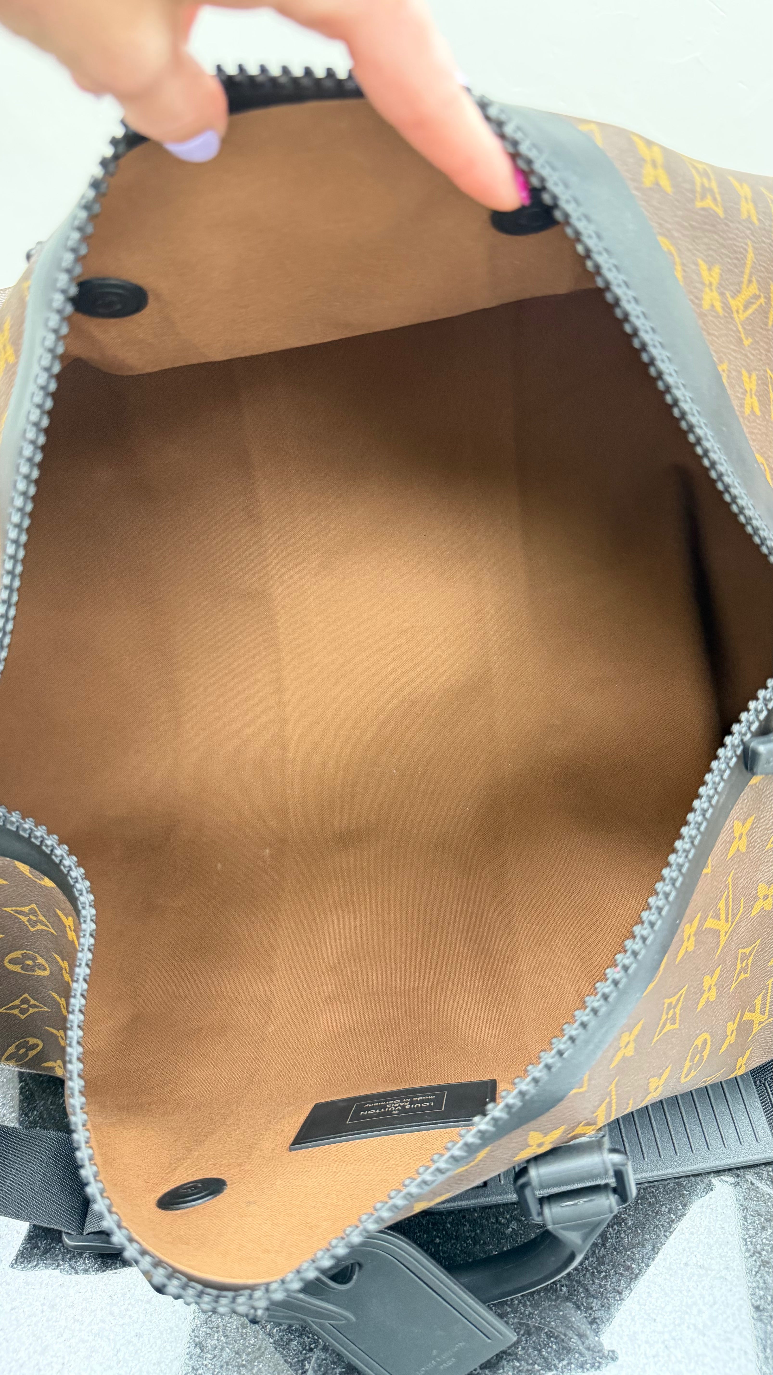 Louis Vuitton Monogram Waterproof Keepall Bandouliere 55