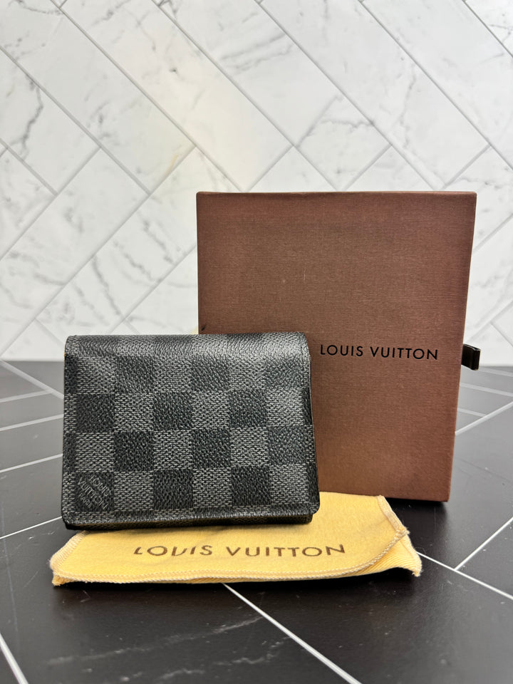 Louis Vuitton Damier Graphite Trifold Compact Wallet