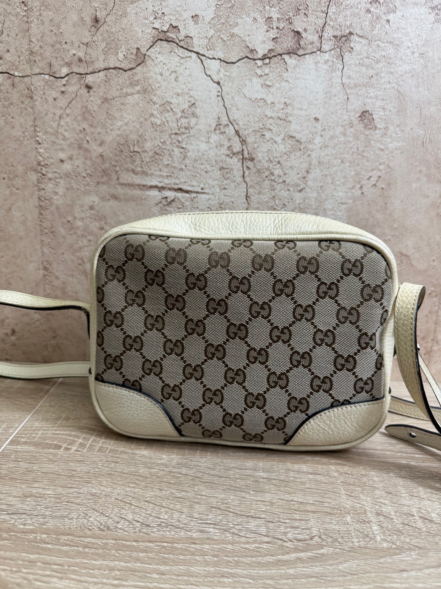 Gucci Beige Canvas Bree Crossbody