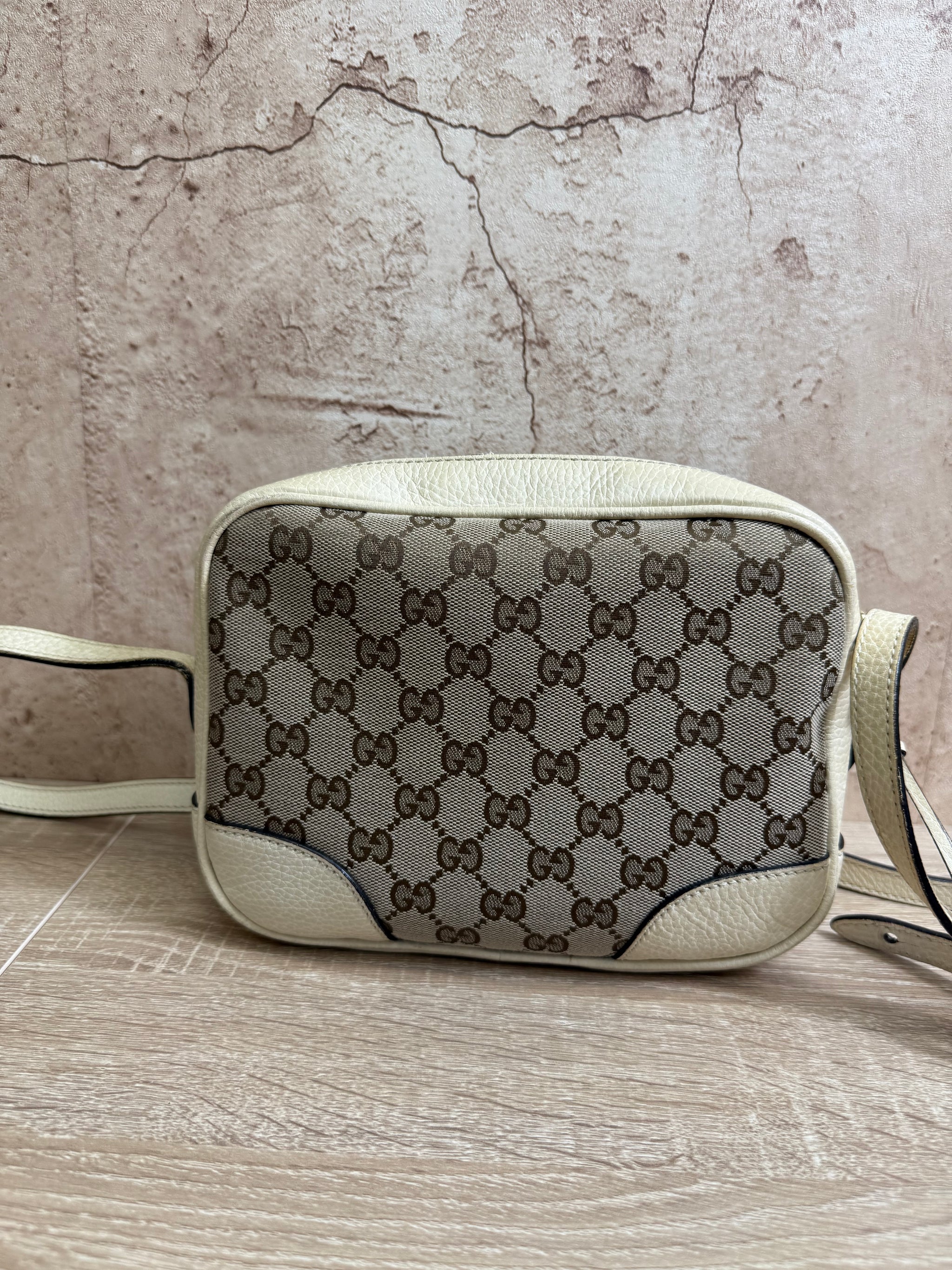 Gucci Beige Canvas Bree Crossbody
