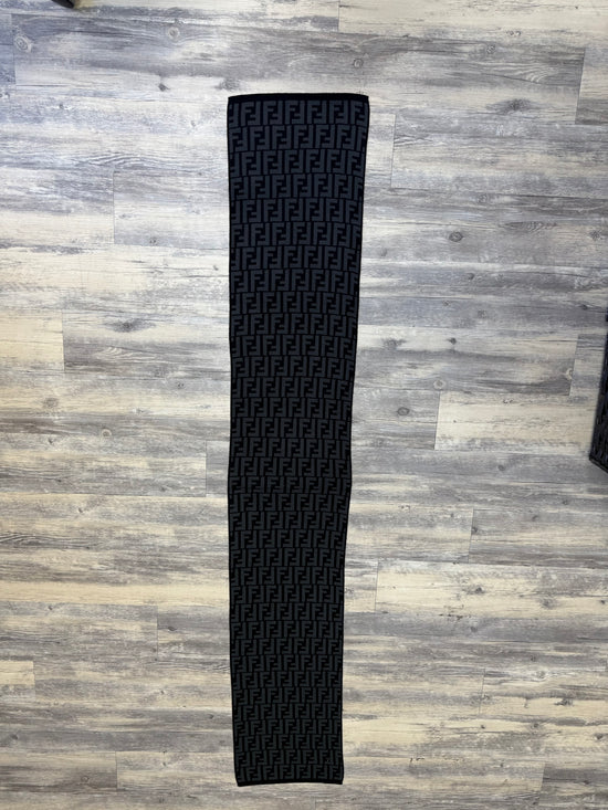 Fendi Reversible Black & Gray Scarf