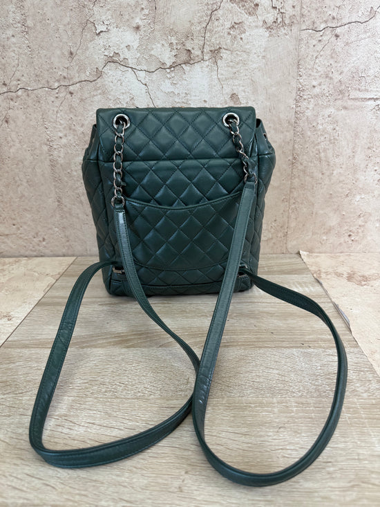 Chanel Green Lambskin Large Urban Spirit Backpack