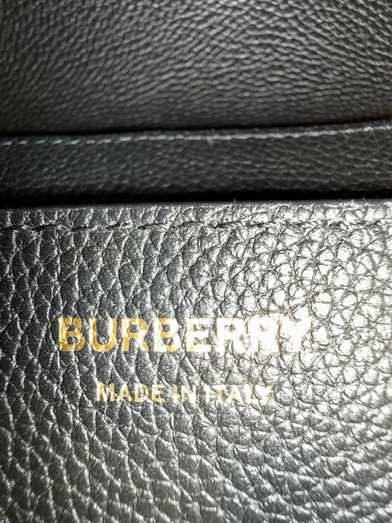 LIKE NEW Burberry Note Medium Leather & NovaCheck Crossbody Bag