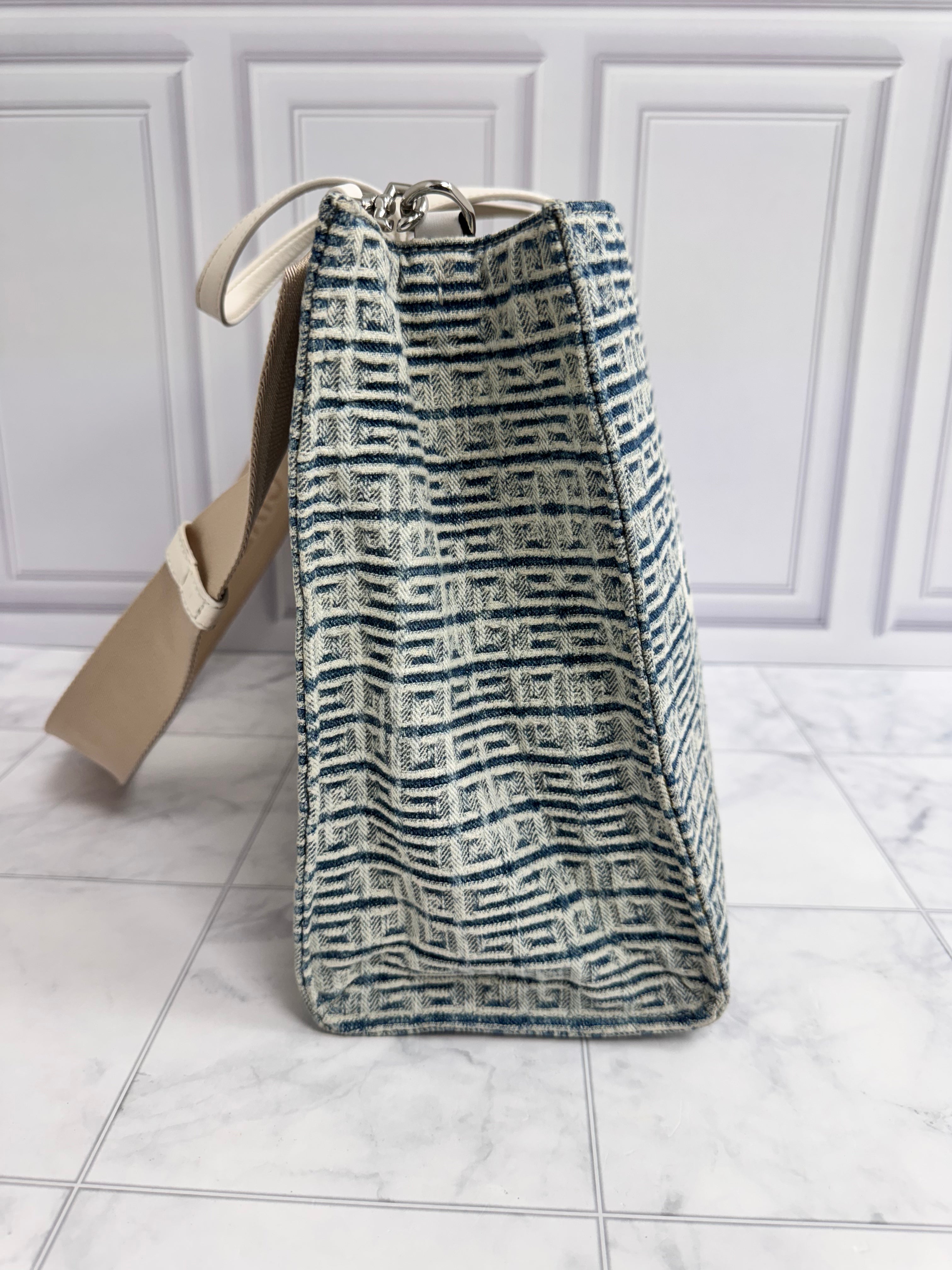 Givenchy Blue Denim Medium G Tote Bag