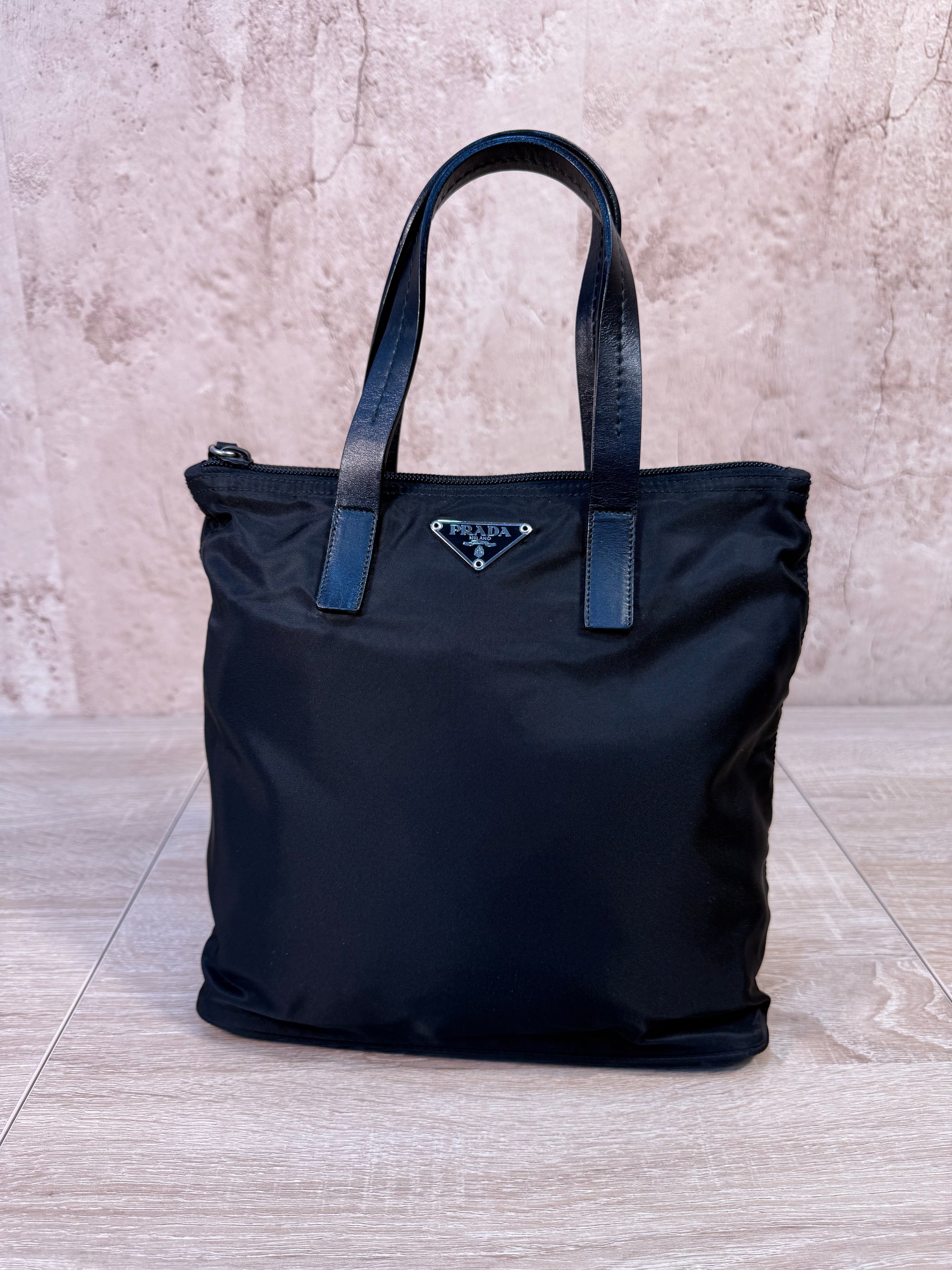 Prada Black Nylon Hand Bag