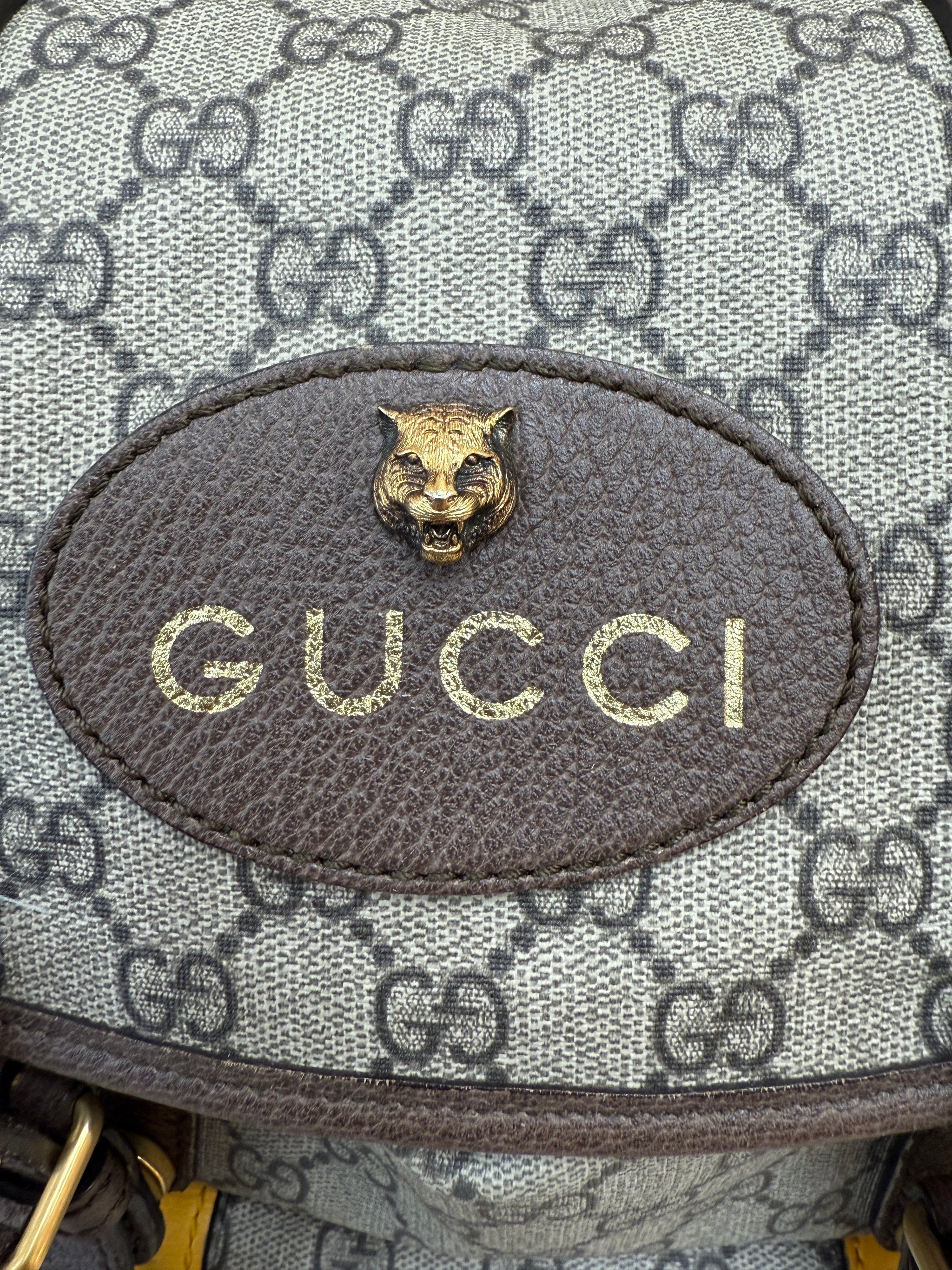 Gucci Supreme Coated Canvas Soft Courier Large Backpack