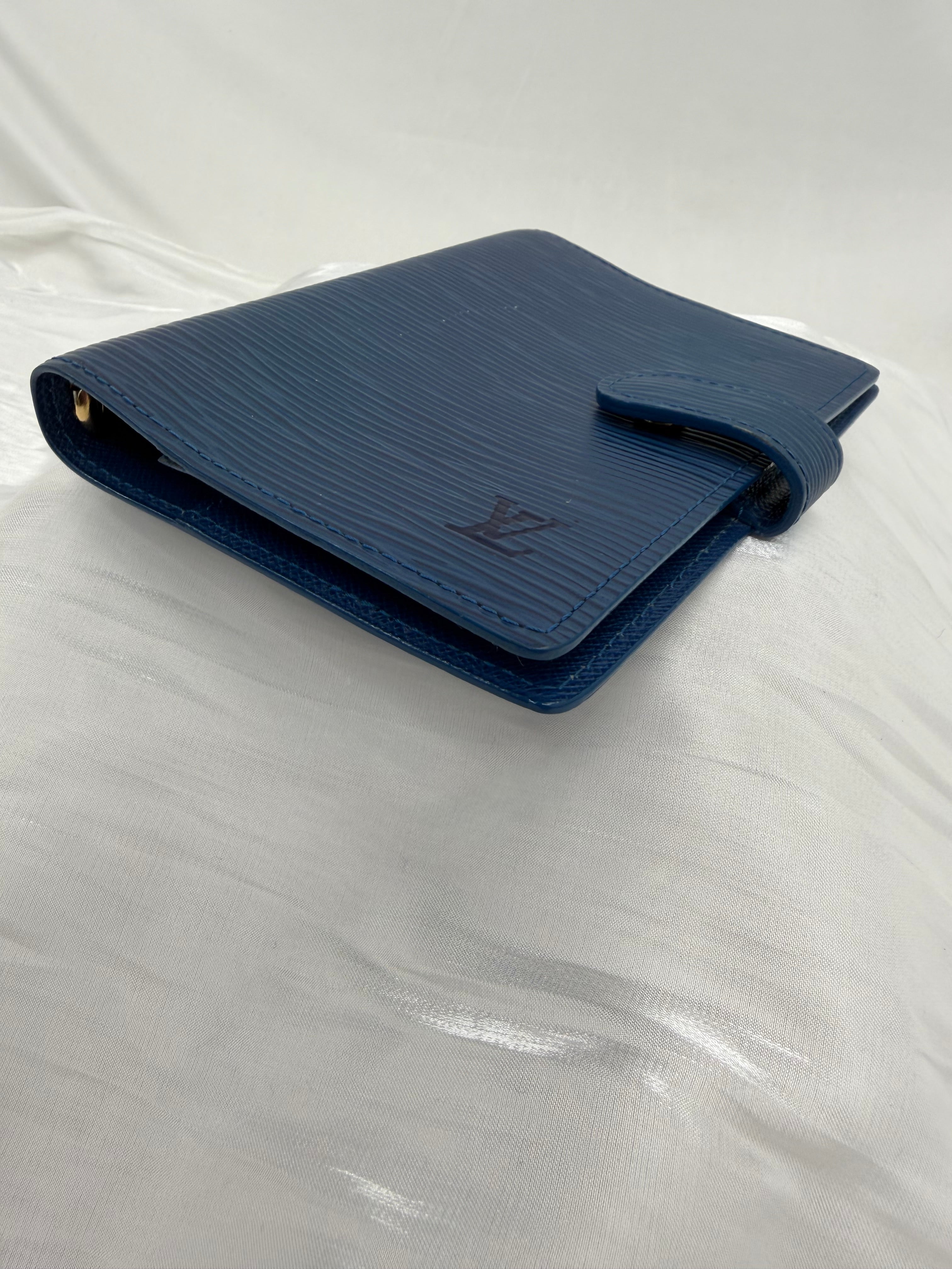 Louis Vuitton Blue Epi Leather Passport Agenda PM