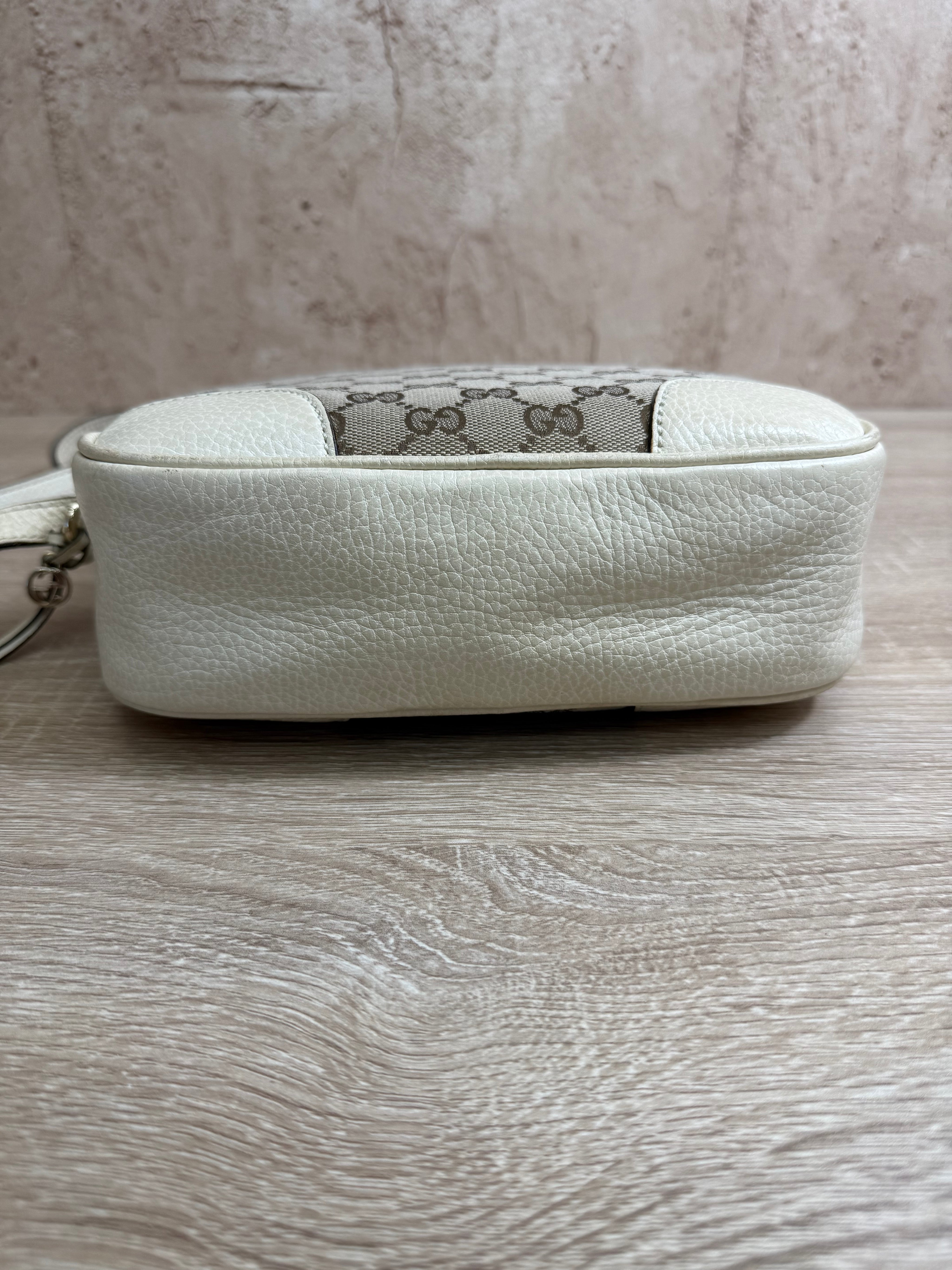 Gucci Beige Canvas Bree Crossbody